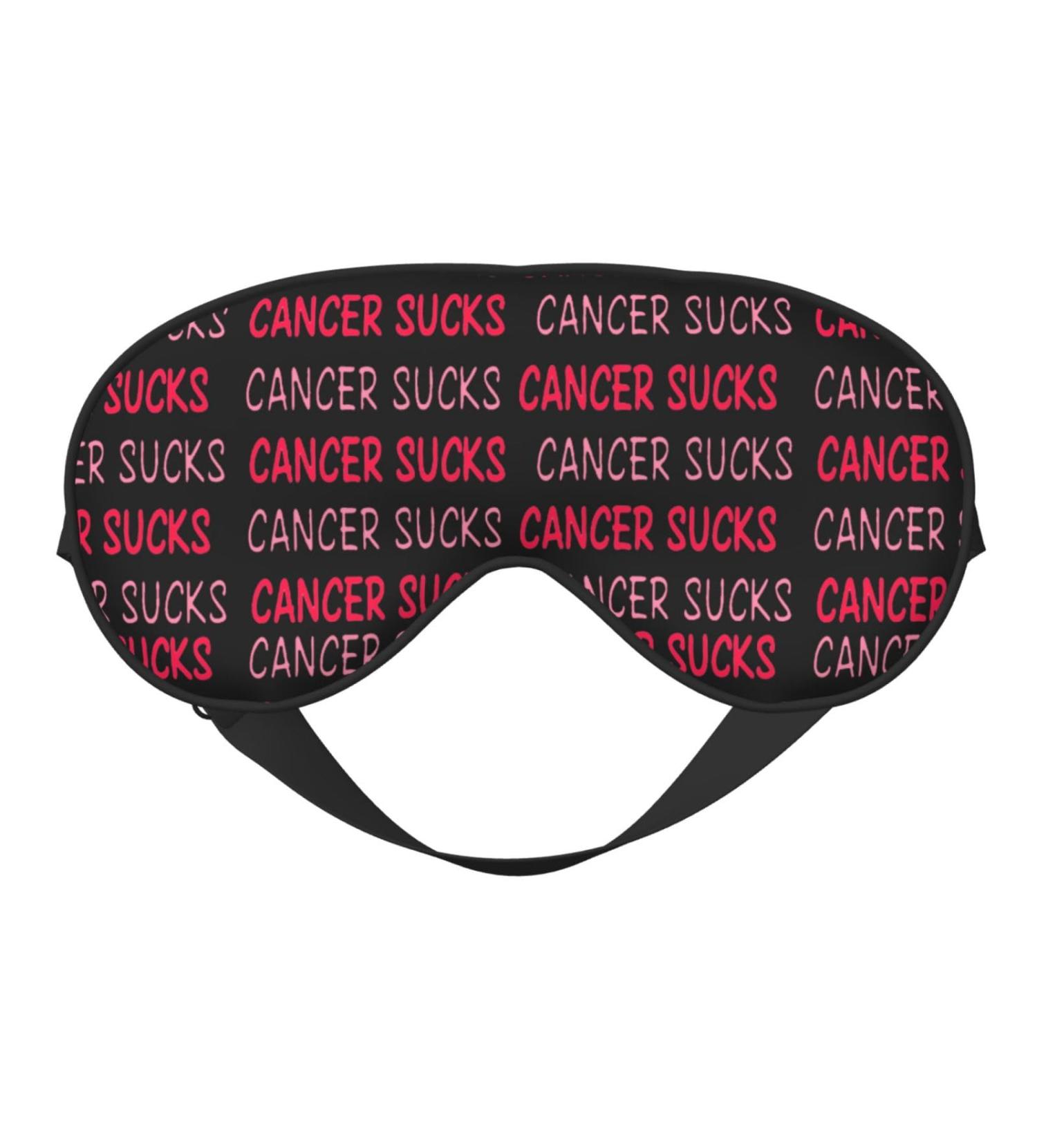 Double-Sided Eye Mask for Sleep - Cancer Awareness & Breast Cancer Support - Unisex Sleep Shade Cover - Buy Online on GoSupps.com