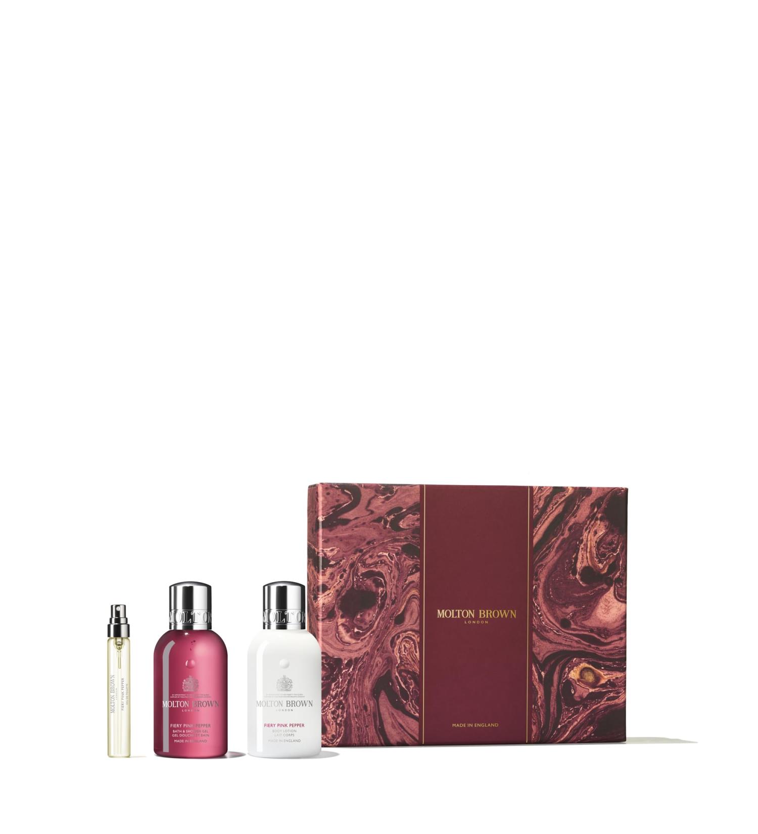 MOLTON BROWN Fiery Pink Pepper Travel Collection Luxury Fragrance & Travel Set for International Shipping - Buy Online on GoSupps.com