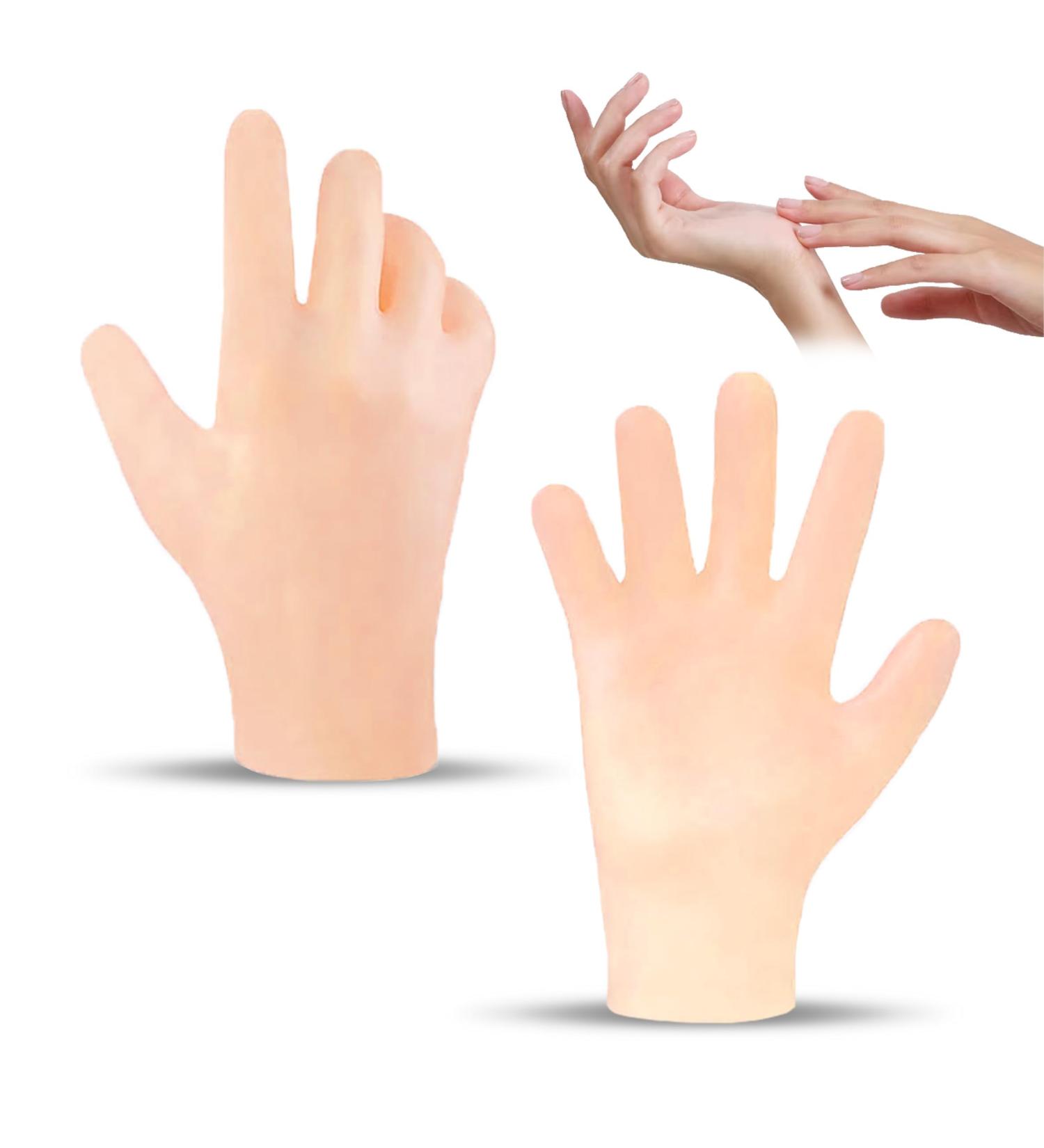 Moisturizing Silicone Spa Gel Gloves for Hand Care | Reusable Yellow Sleep Gloves for Dry Cracked Hands - 1 Pair - Buy Online on GoSupps.com