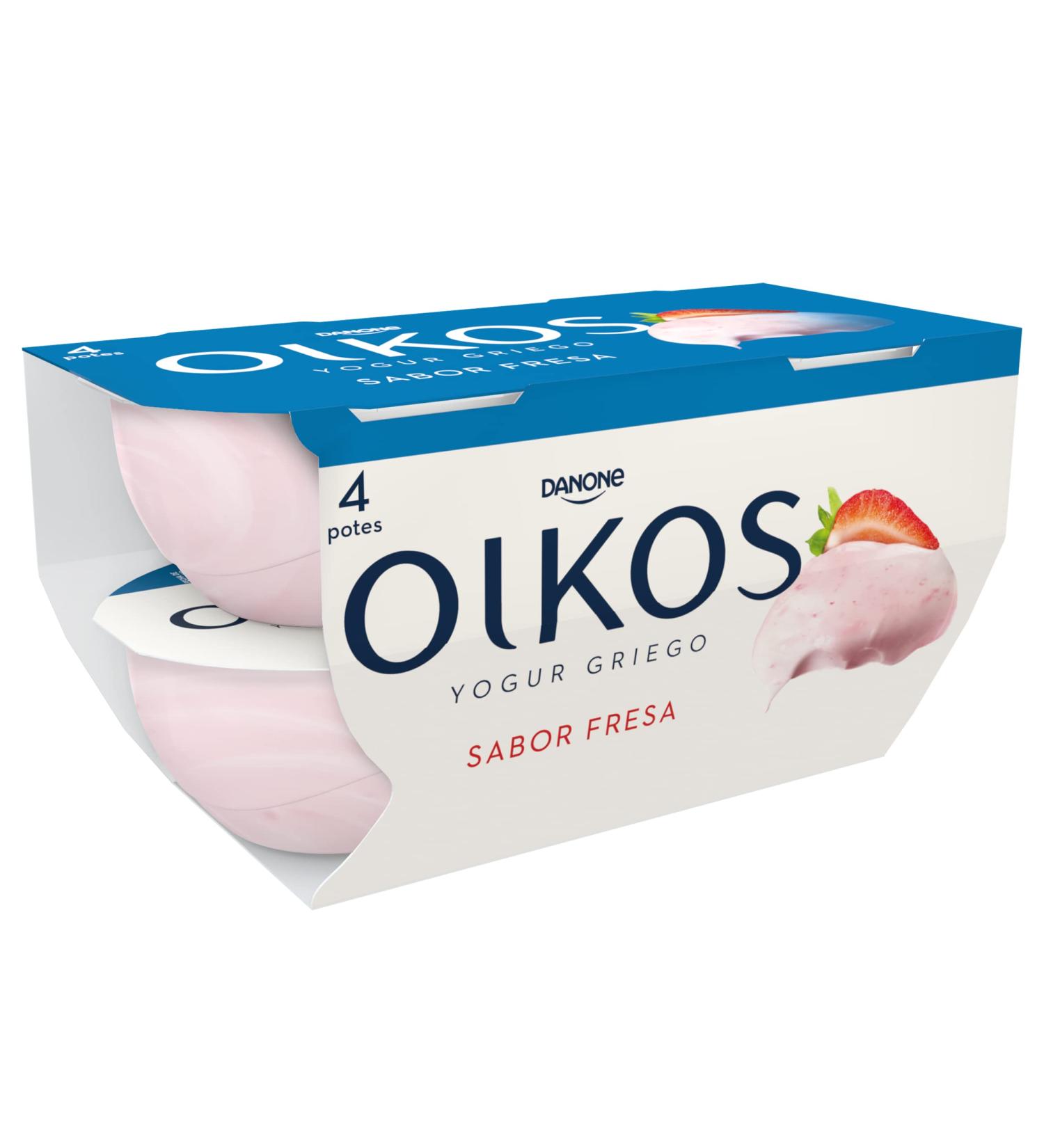 Oikos Oikos Saveur fraise 4 x 110 g - Buy Online on GoSupps.com