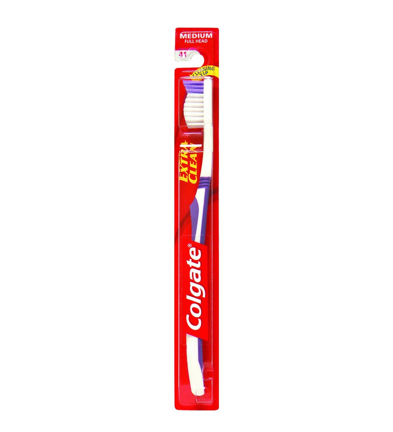 Colgate Solar Powered Extra Clean Adult Toothbrush #40 Red