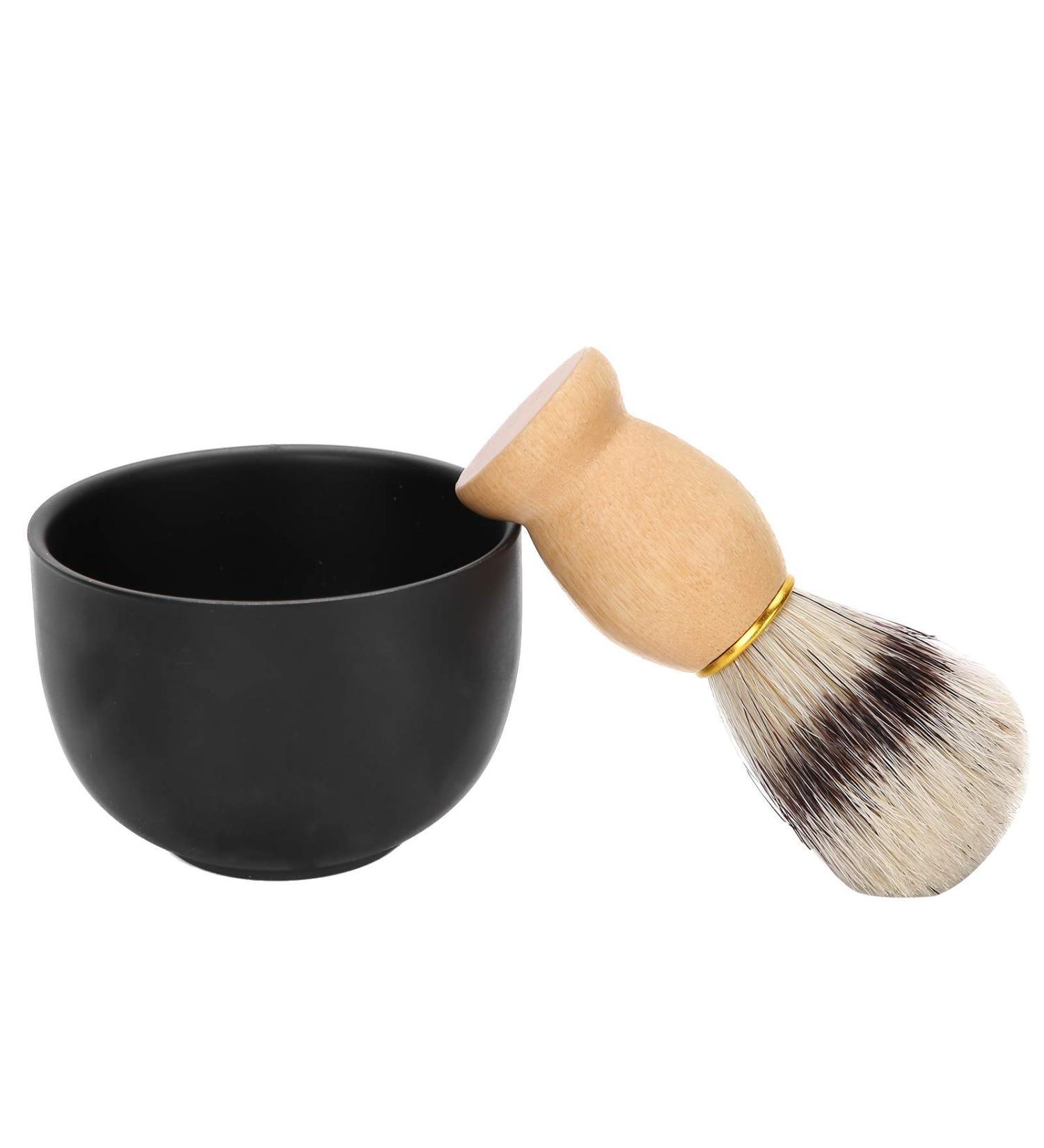 Stainless Steel & Amboyna Shaving Bowl - Premium Soap Dish for Men | Perfect for Home Use - Buy Online on GoSupps.com