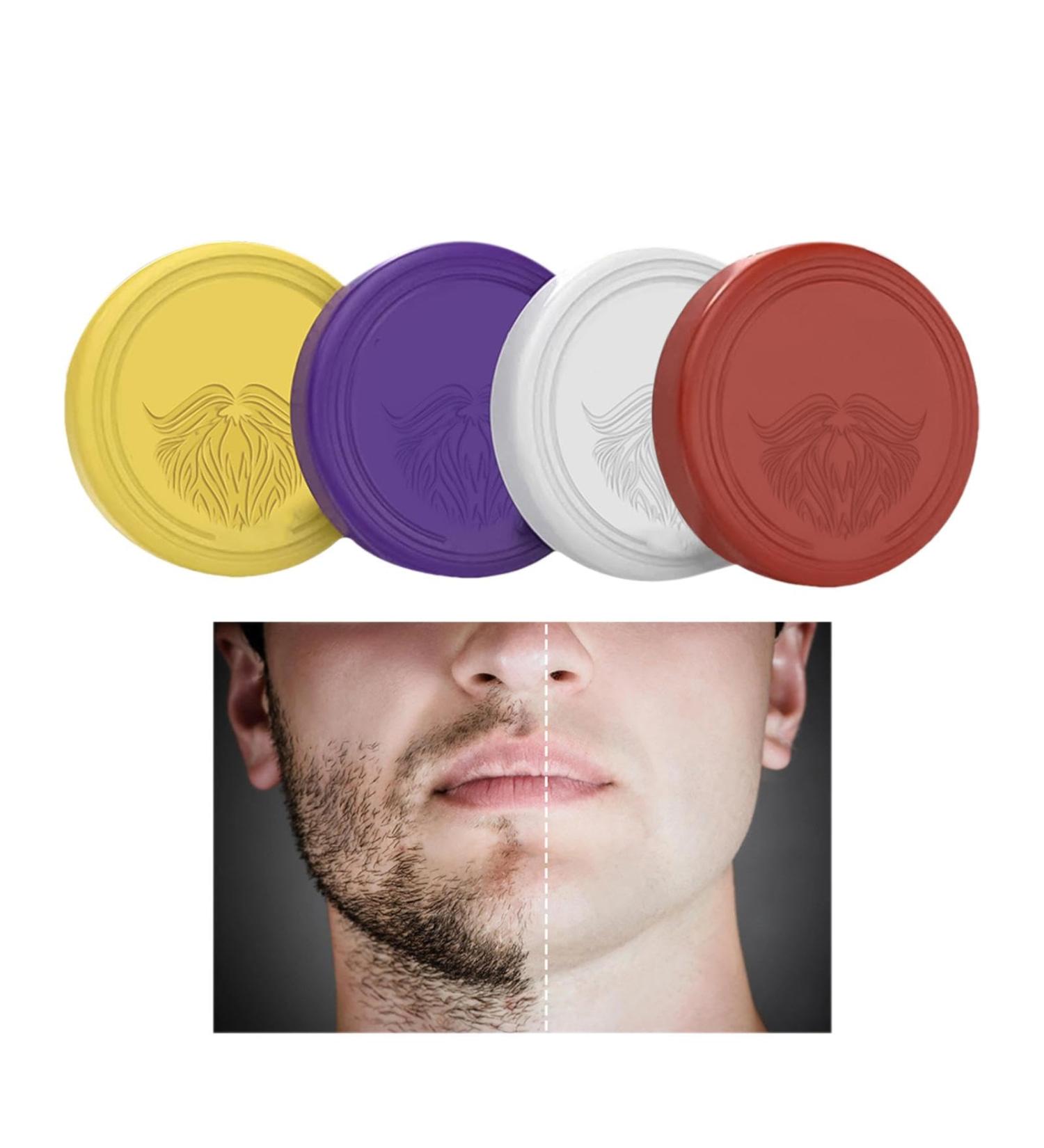 Shaving Bar for Men Shaving Bar - Beard Wash Soap Rich Lather and Protect Portable Bar for Mustache Sideburns Facial Hair Long Lasting Scent - Buy Online on GoSupps.com