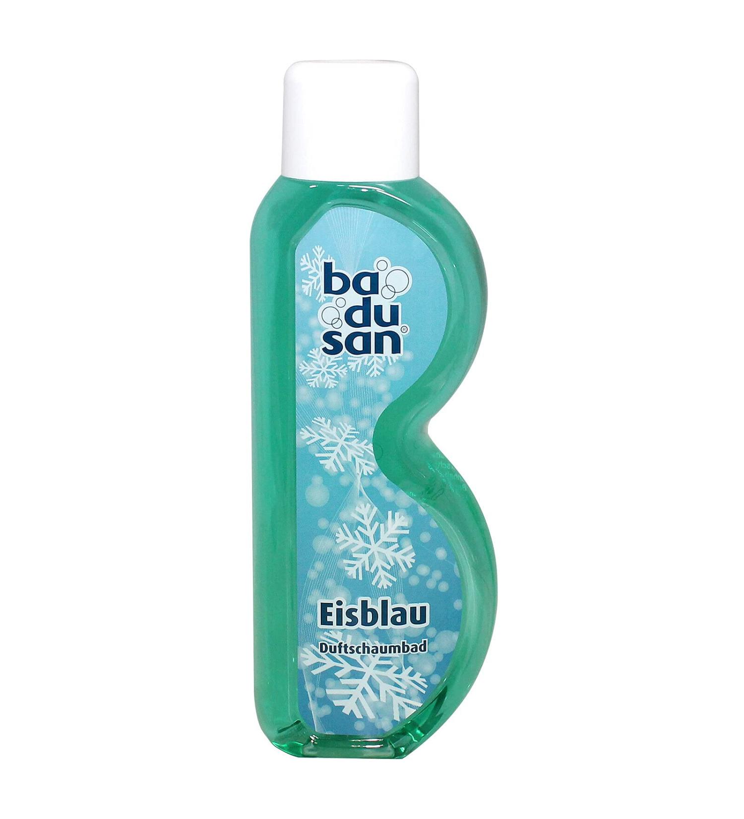 badusan bubble bath ice blue 750 ml bath additive with strong masculine scent pH skin neutral