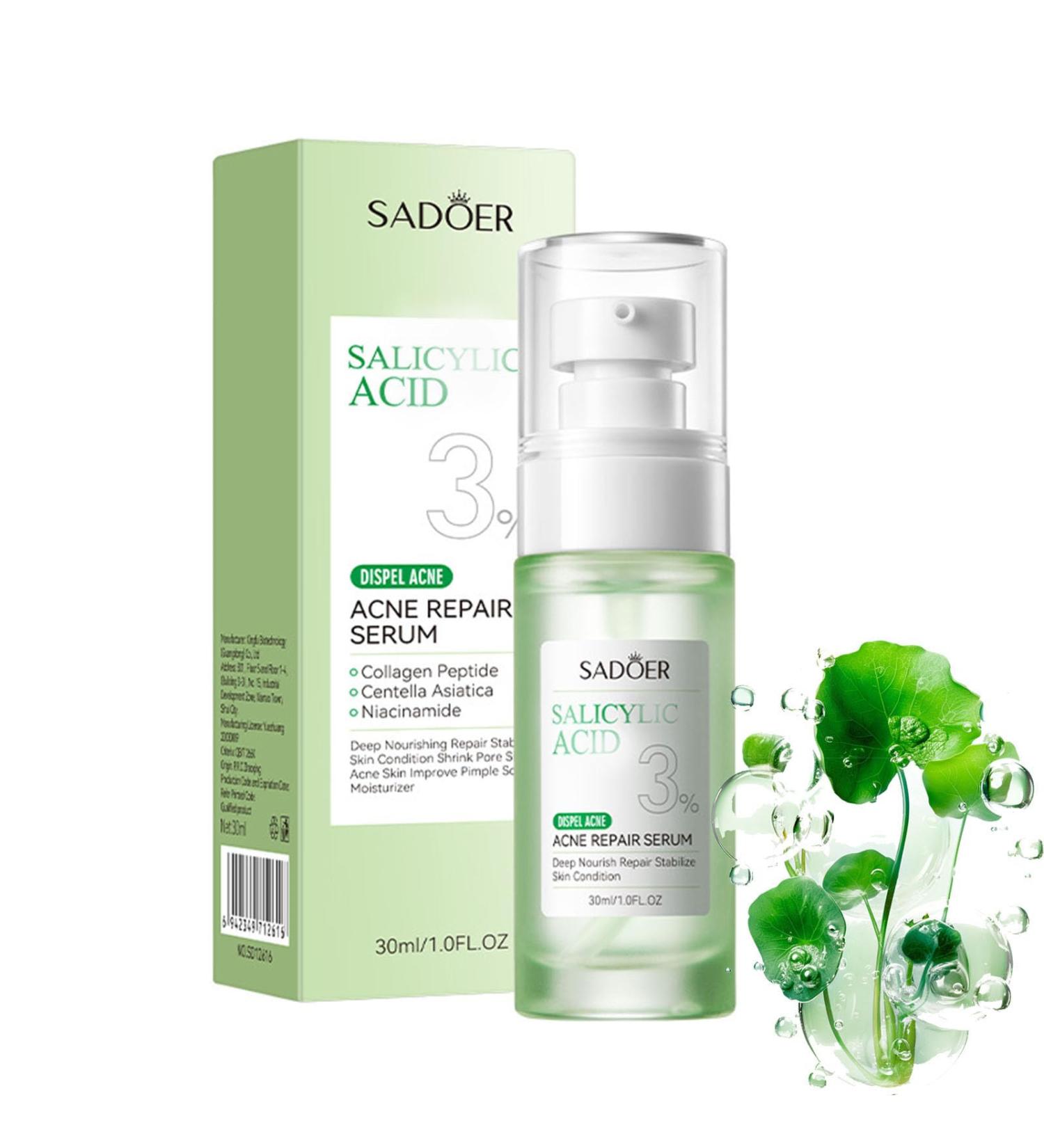 Buy Facial Serum with Hyaluronic Glycerol & Vitamin E | Exfoliates Reduces Acne & Dark Spots | International Shipping Available - Buy Online on GoSupps.com