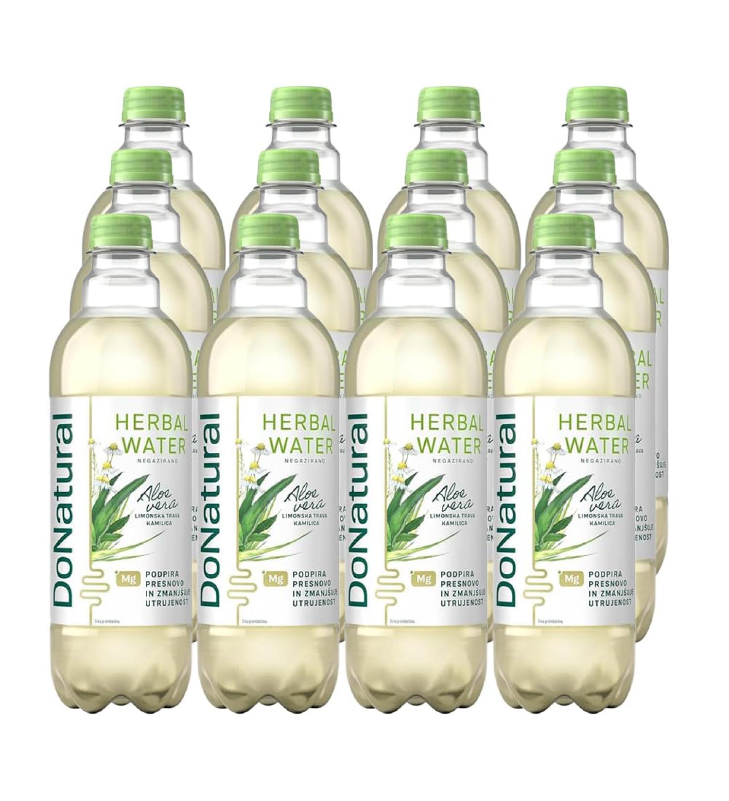Pack de 12 DoNatural Eau aux Herbes Aloe Vera Citronnelle & Camomille 500 ml Boisson aloe vera faible en calories enrichie en magn sium et fibres sans dulcorants artificiels. Donat Aloe Vera 500 ml (Lot de 12) - Buy Online on GoSupps.com