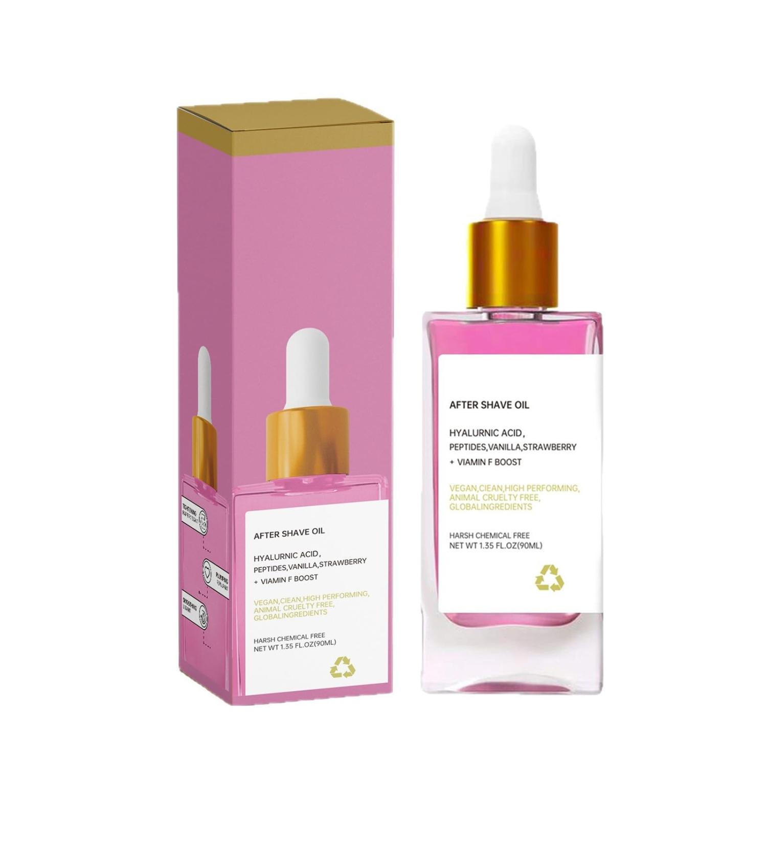  G n rique Strawberry and Vanilla Aftershave Oil - Ingrown Hair Prevention Treatment - Soothing Moisturizer for Adult Skin - Post-Hair Removal Care (90ml) - Buy Online on GoSupps.com