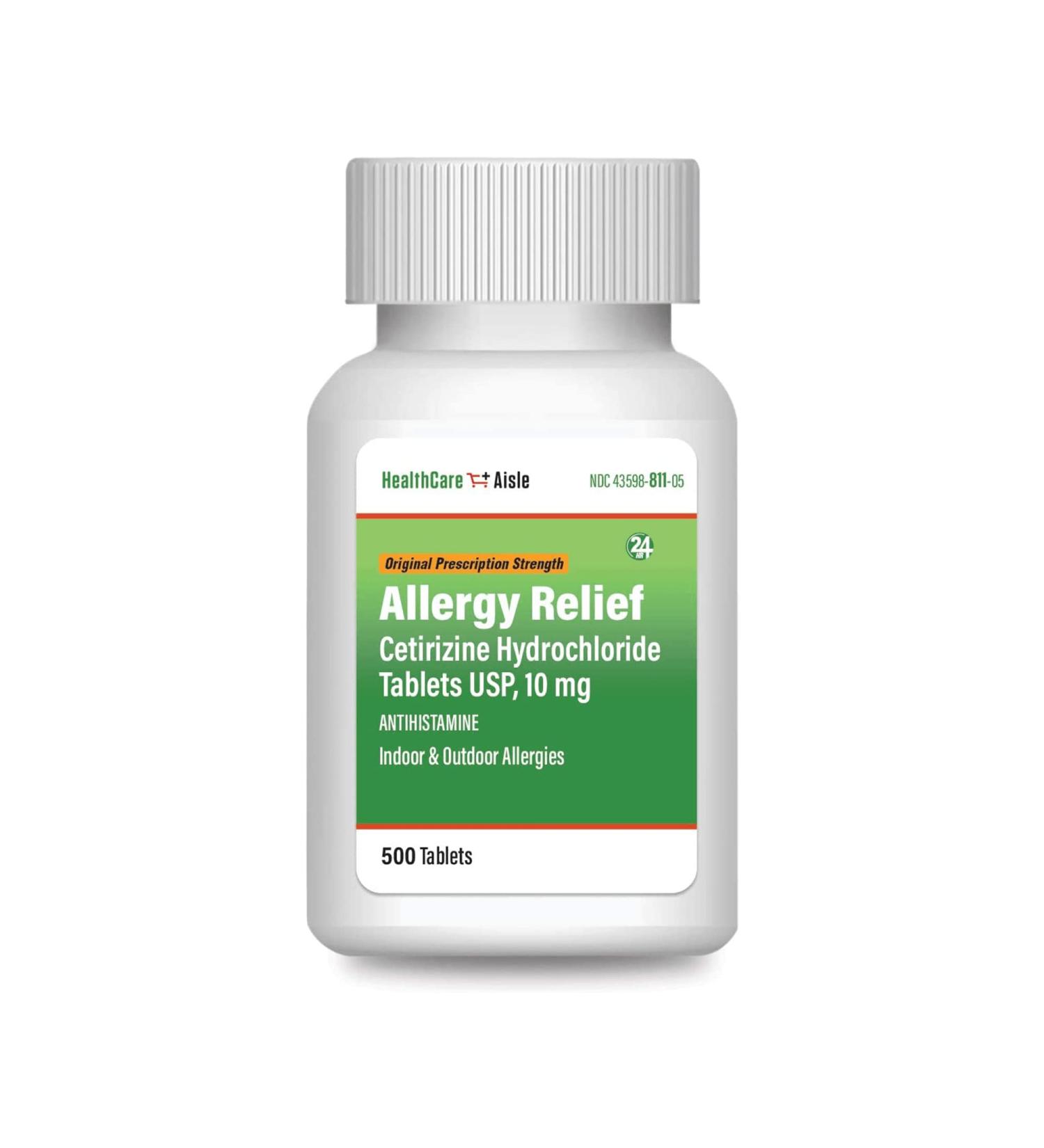 GoodSense Omeprazole 20mg 42 Count and HealthCareAisle Cetirizine Hydrochloride 10mg 500 Tablets Allergy and Heartburn Relief - Buy Online on GoSupps.com