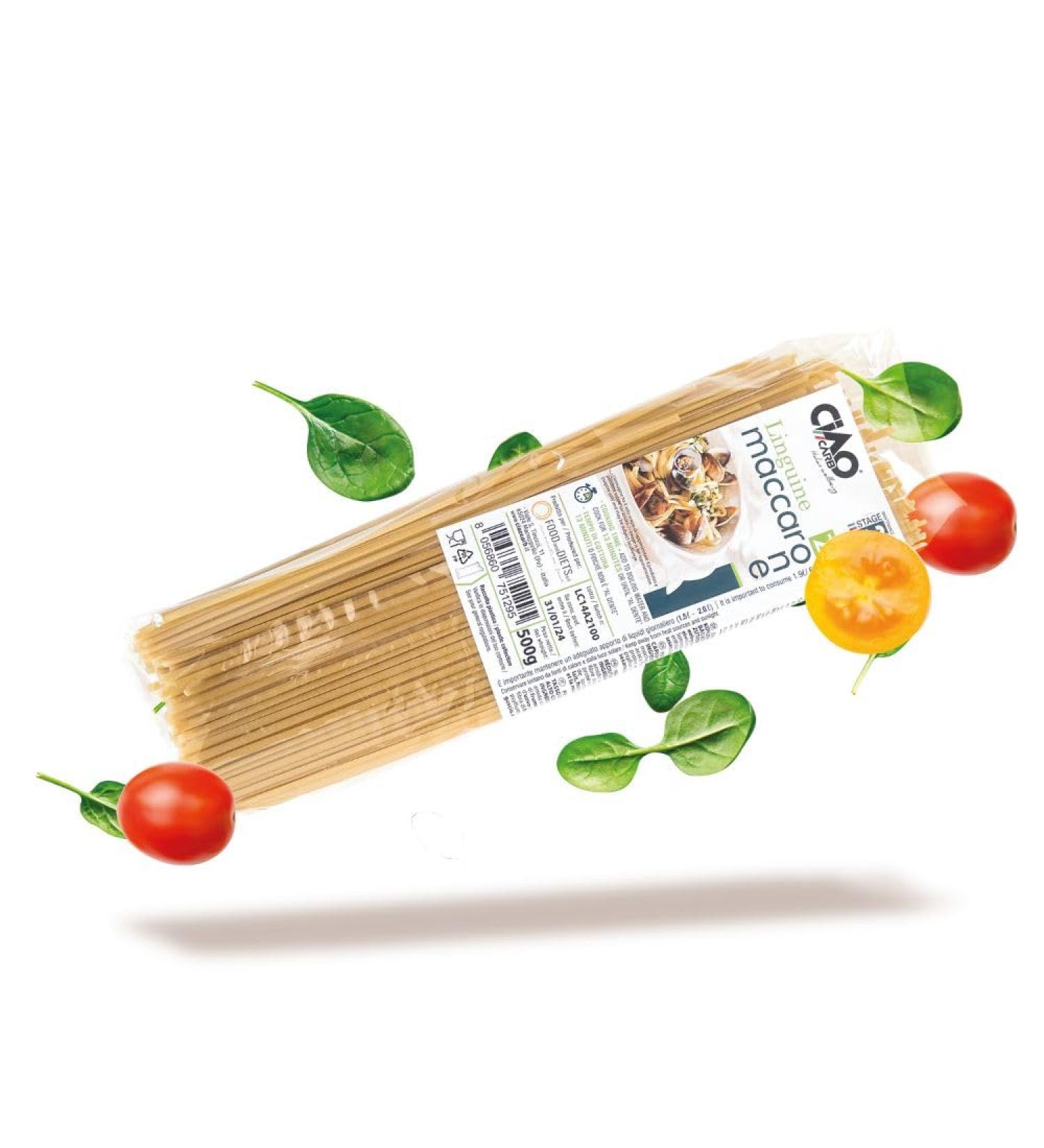 Ciao Carb Stage 3 Maccarozone High Protein Pasta - Linguine 500g - Buy Online on GoSupps.com