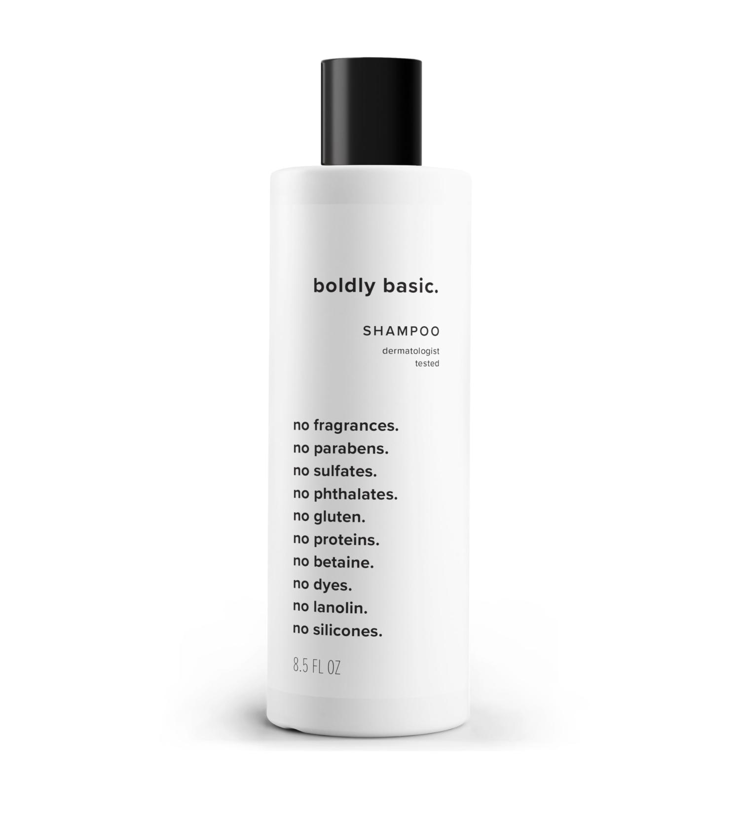Fragrance Free Shampoo for Sensitive Skin - Gentle Sulfate & Paraben Free Dermatologist Tested Unscented Gluten Free Hypoallergenic - Buy Online on GoSupps.com