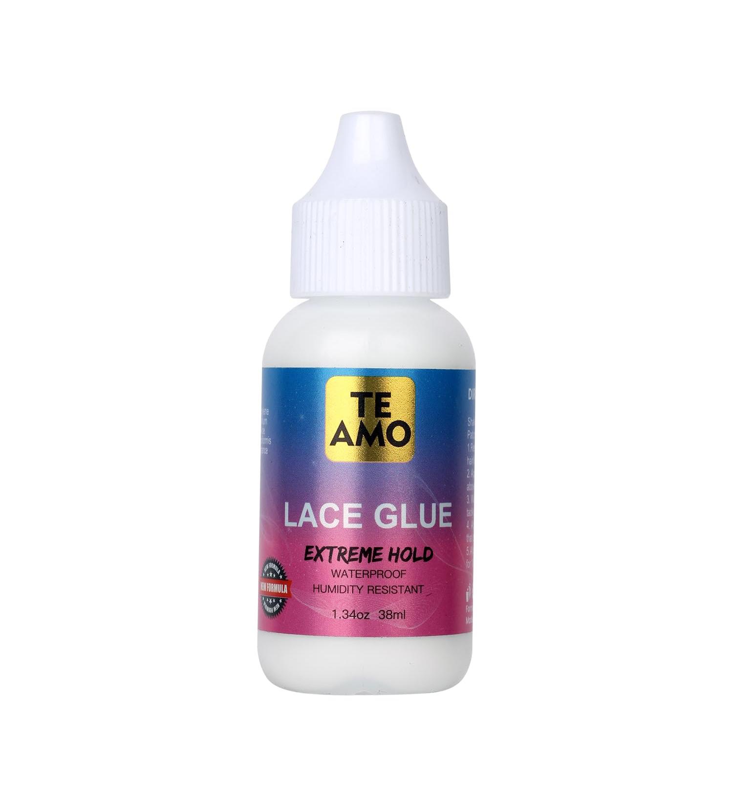 Te Amo Lace Glue - Extreme Hold Invisible Wig Bonding Water & Oil-Resistant Non-Toxic Adhesive for Wigs Hairpieces & Toupees - Buy Online on GoSupps.com