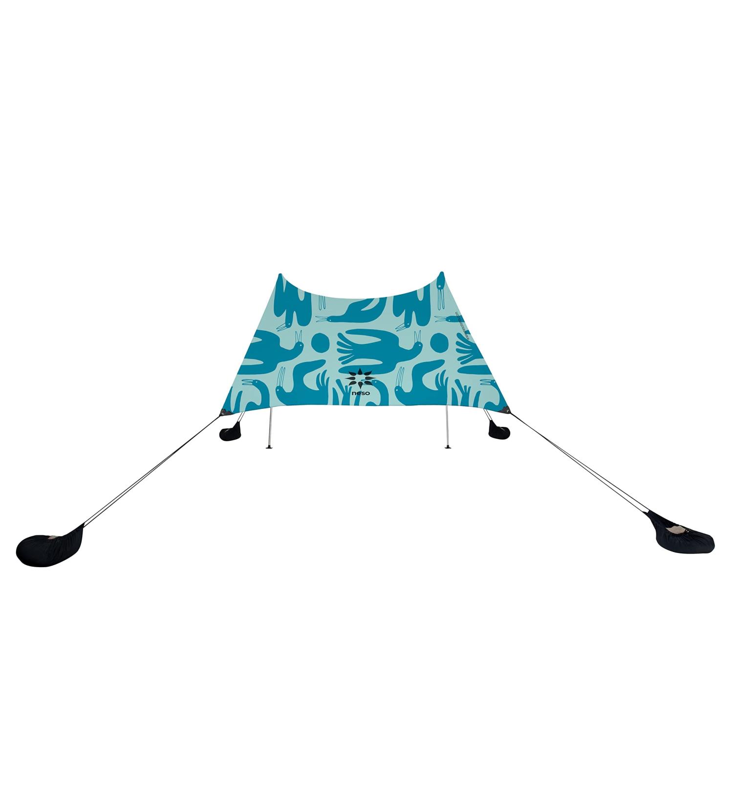 Tents Grande Beach Tent 7ft Tall 9 x 9ft Reinforced Corners and Cooler Pocket (Coastal Birds) - Buy Online on GoSupps.com