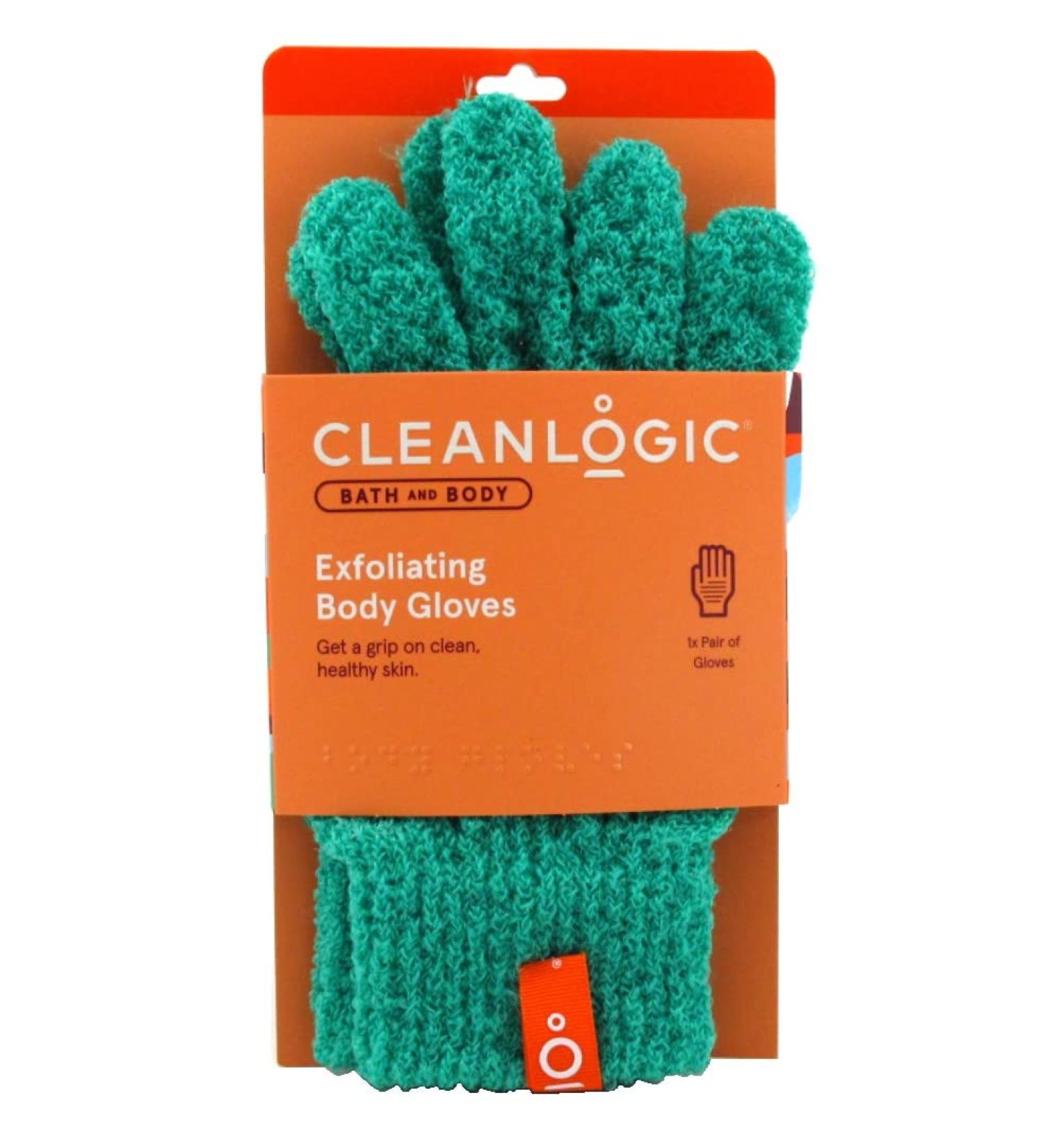 Clean Logic Exfoliating Bath Gloves - 6 Pack for Smoother Skin - Buy Online on GoSupps.com