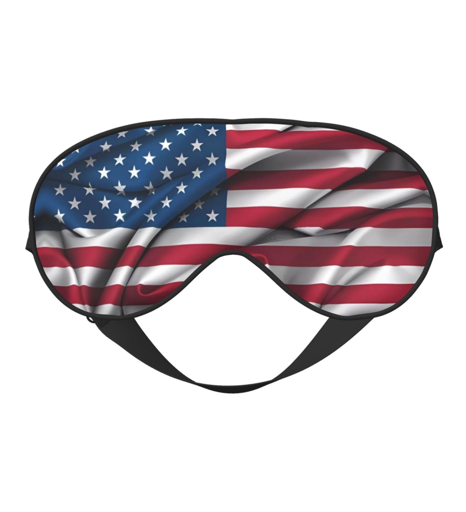 American Flag Eye Mask | Soft Adjustable Sleep Mask for Men & Women | Comfortable Nighttime Eye Covers - Buy Online on GoSupps.com