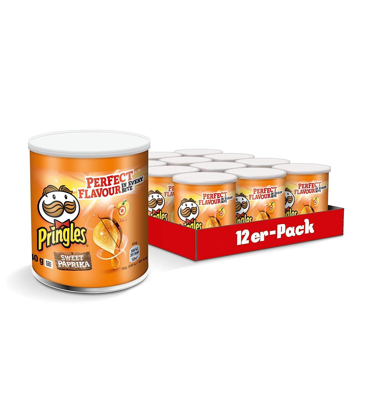Pringles Paprika Crisps 40 gr. - [Pack 12]