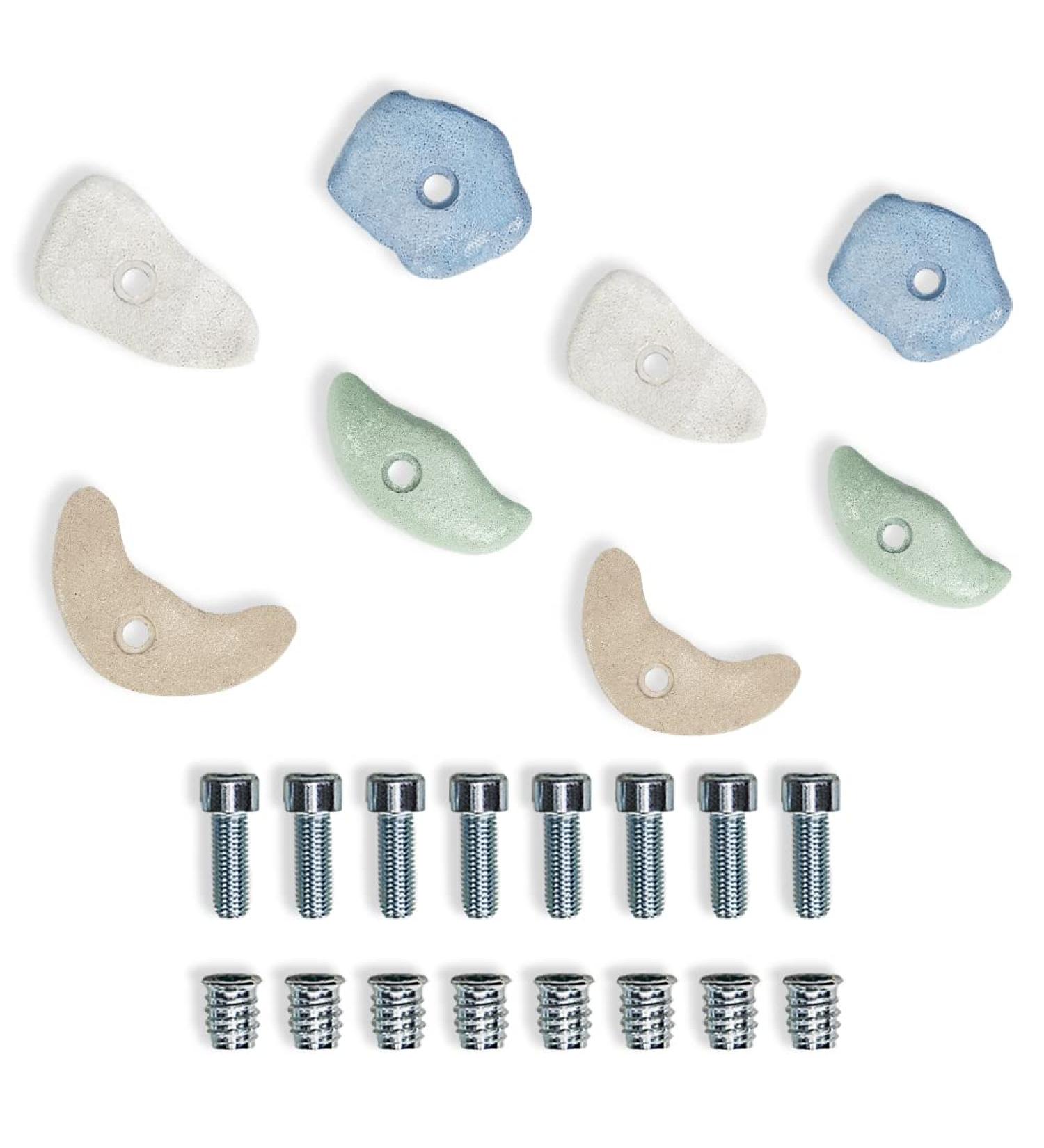 Mamoi Climbing Handles - Via Ferrata for Climbing Walls | Kids Climbing Handles | 4/8 Piece Boulder Stones | CE Certified | Made in EU - Buy Online on GoSupps.com