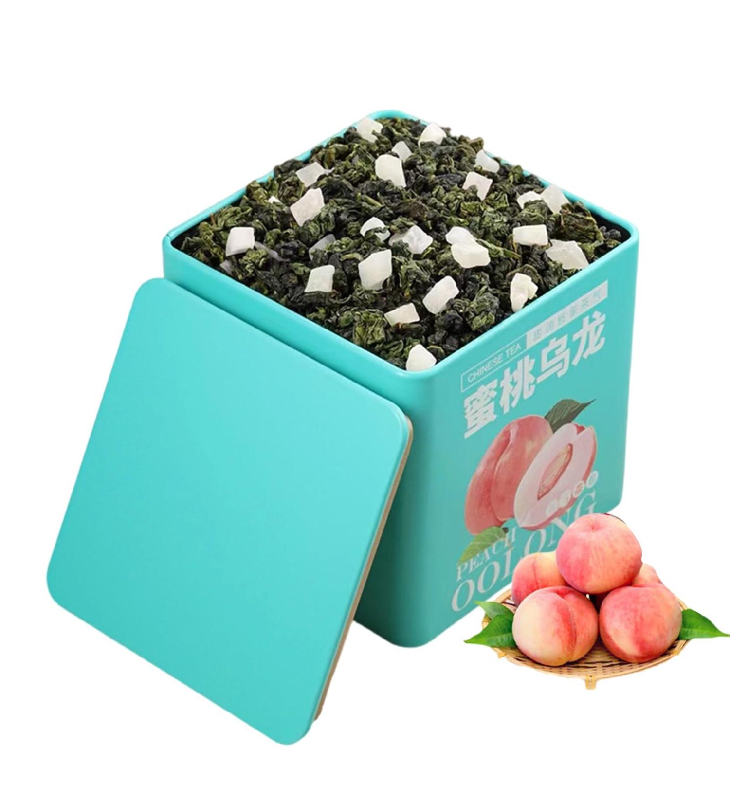 XFLHXY Premium Peach Oolong Tea Natural Smooth Blend Juicy Peach Flavor Hot Cold Brew Loose Leaf Tea Bags Low Calorie No Additives Perfect for Daily Sipping Gifting Groen 100g - Buy Online on GoSupps.com