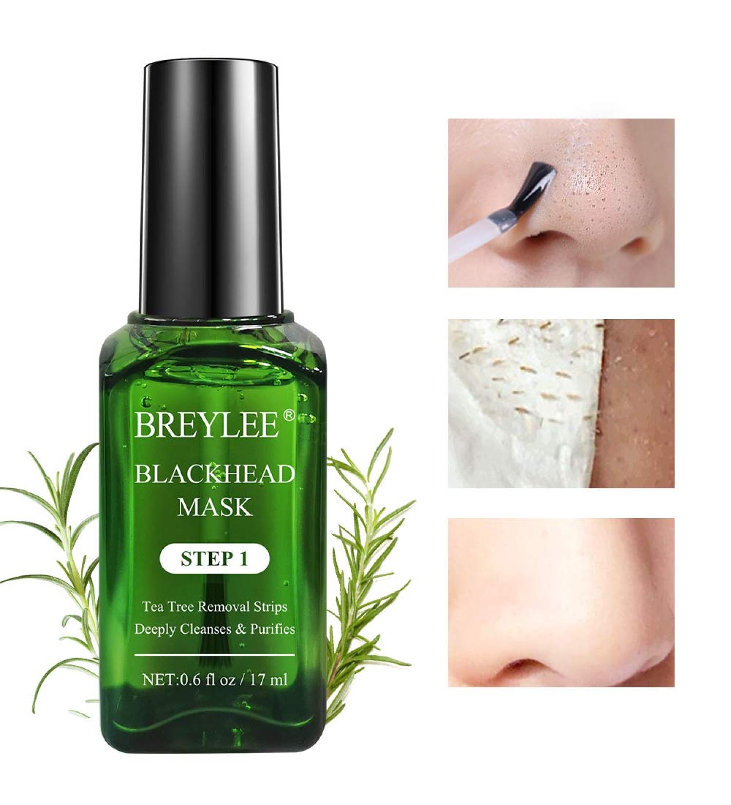 Breylee Tea Tree Oil Blackhead Remover Mask Set 1 - 17mL (0.6 fl oz) with 100 Pcs Strip Paper - Buy Online on GoSupps.com