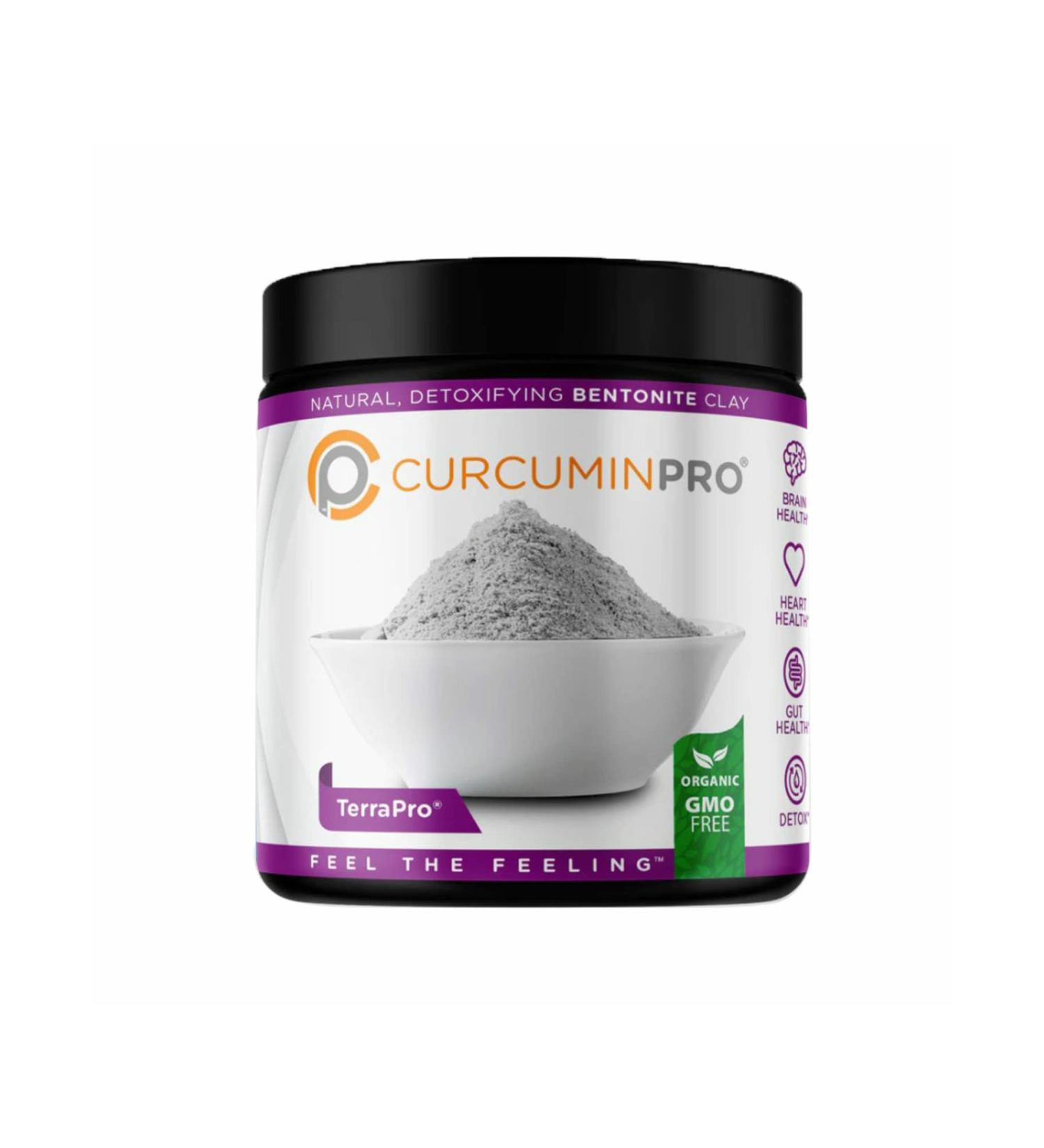 CurcuminPro TerraPro Detoxifying Clay - 90g | Natural Clay Mask for Deep Cleansing - Buy Online on GoSupps.com
