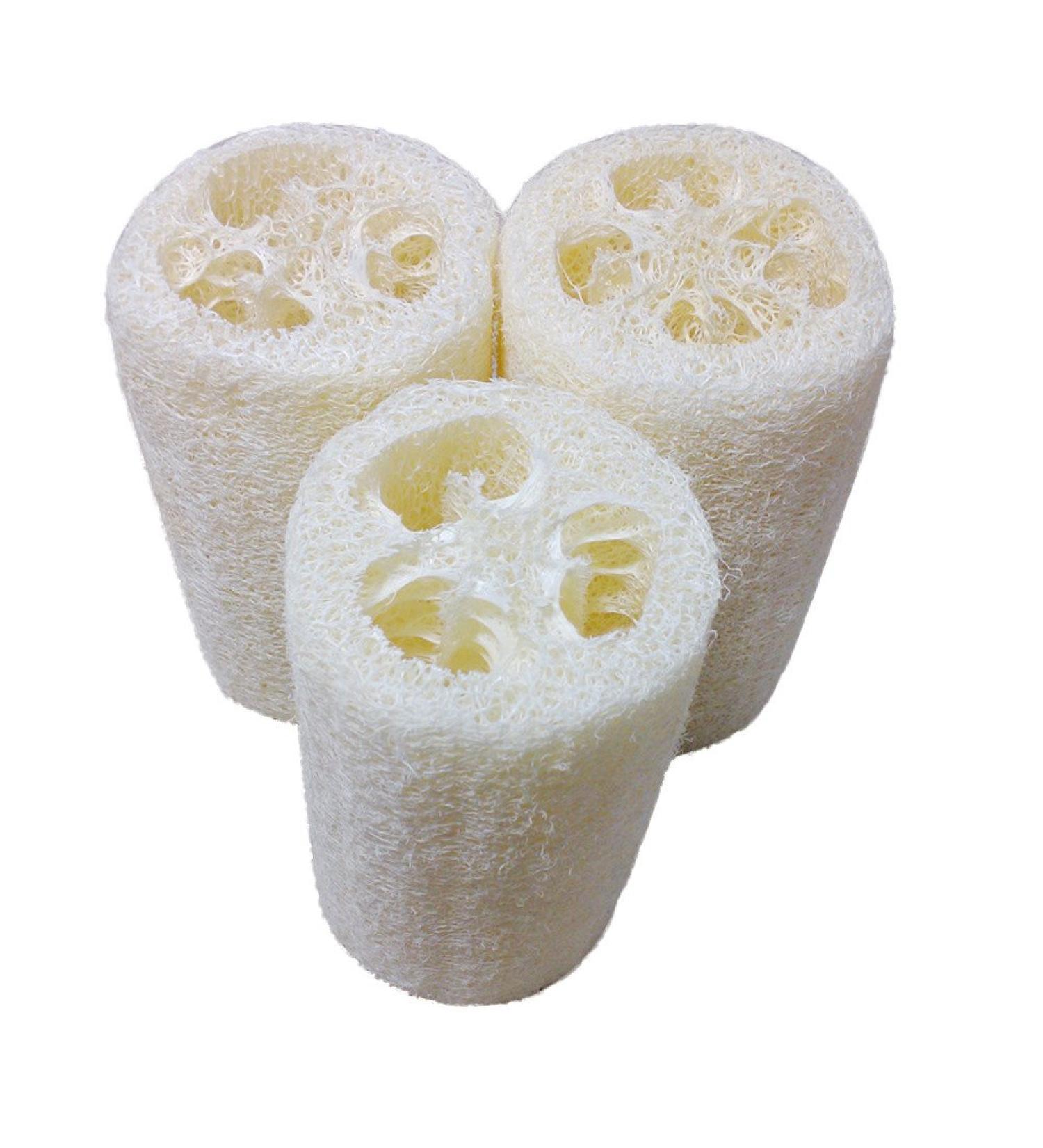 Natural White Loofah Bath Shower Sponge Scrubber Pad - Exfoliating Body Hot Pad for Dead Skin Removal | Skin Scrubber YL5 - Buy Online on GoSupps.com