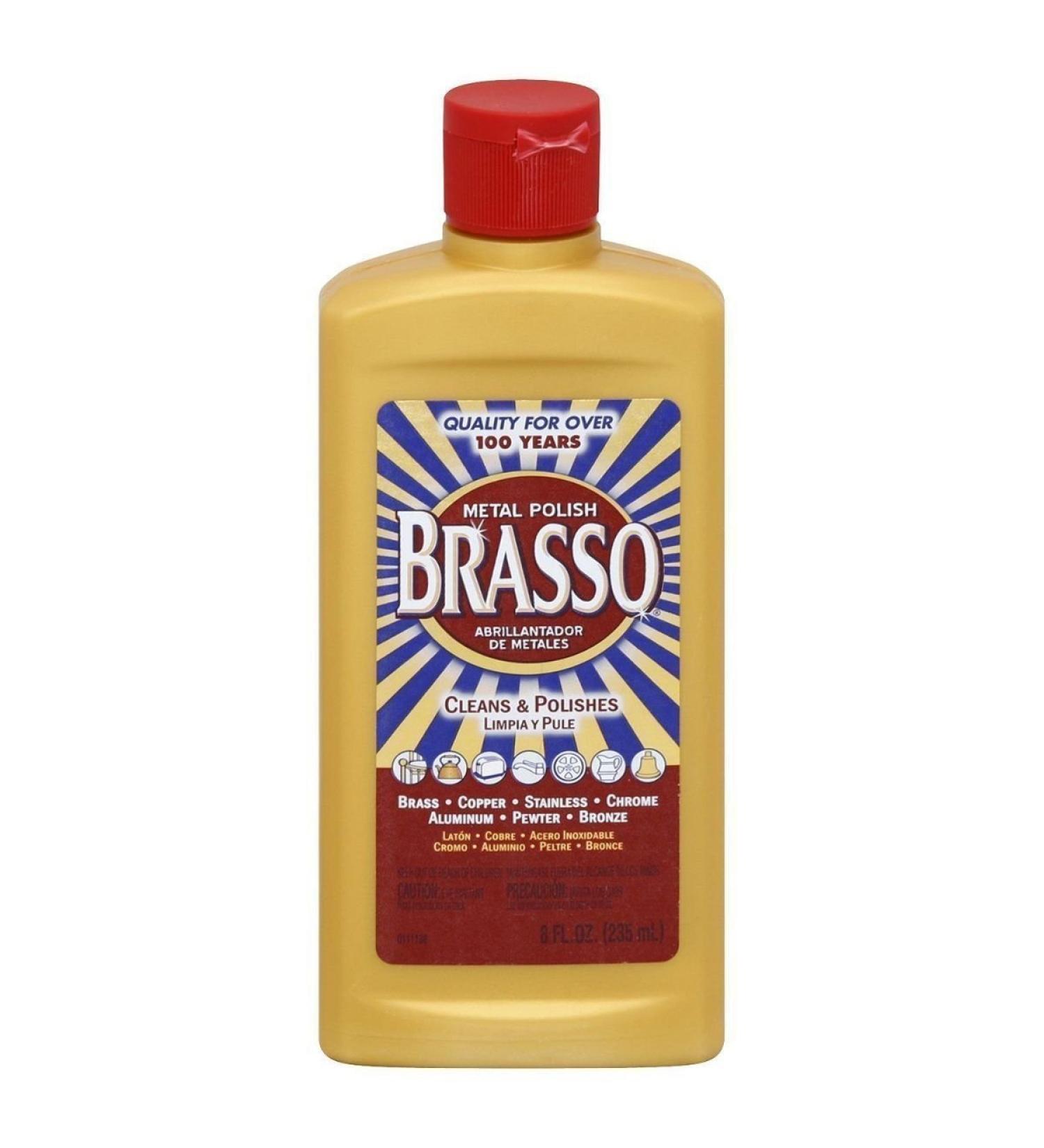 Brasso 2660076523 8oz Clean & Polish Brass Copper Stainless Chrome Pewter Bronz