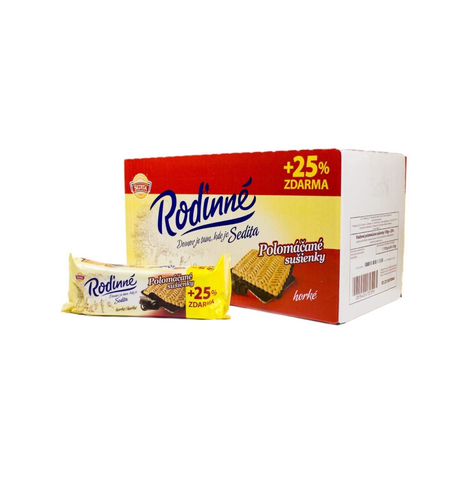 GREAT BRITISH TRADING LIMITED Sedita Family Biscuits Bitter 24 x 100 g