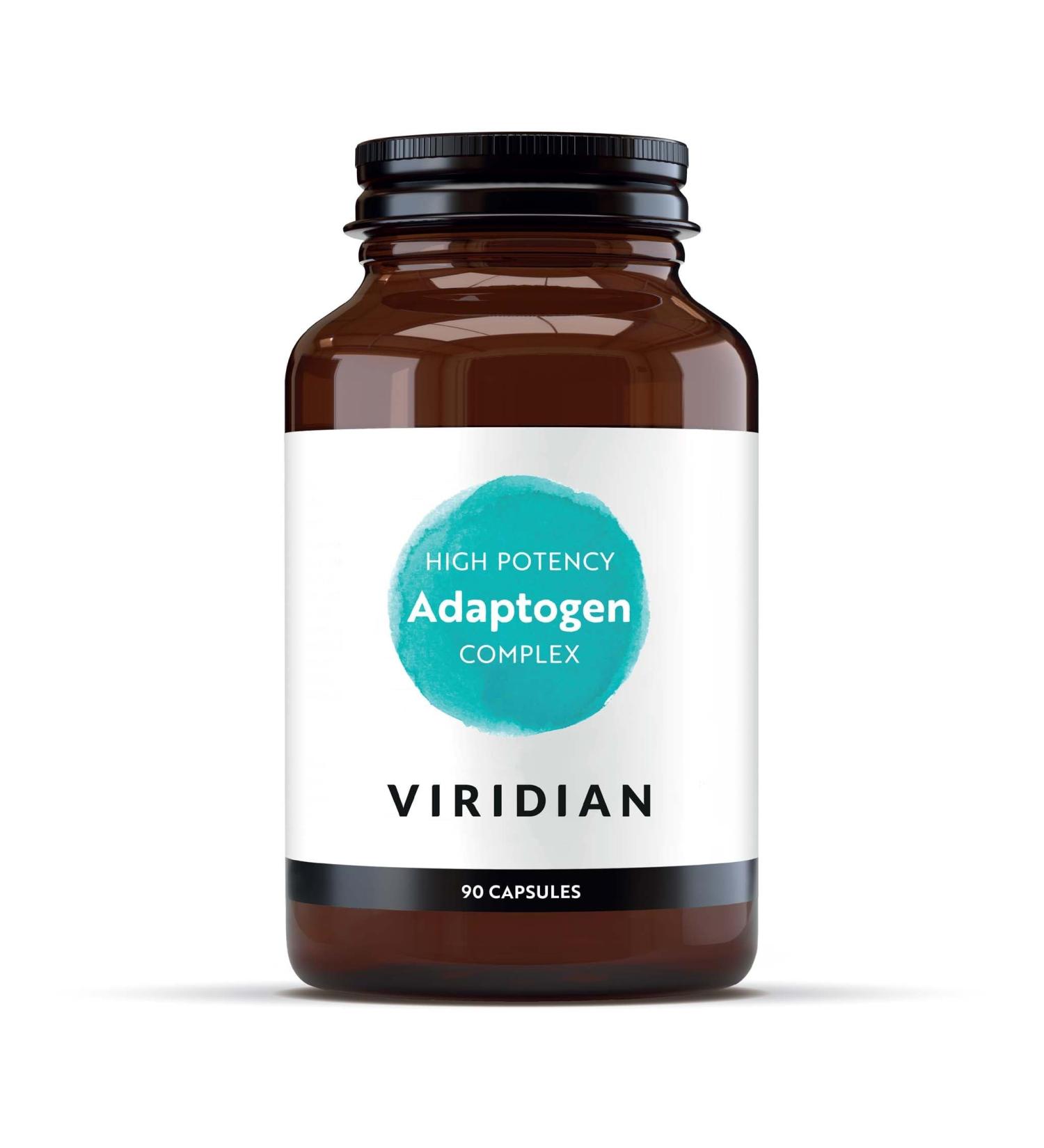Viridian - High Potency Adaptogen Complex - 90 Caps | with 5 Natural Adaptogens | Supports Mental & Physical Energy | Increase Concentration & Focus | Nutritionist Formulated