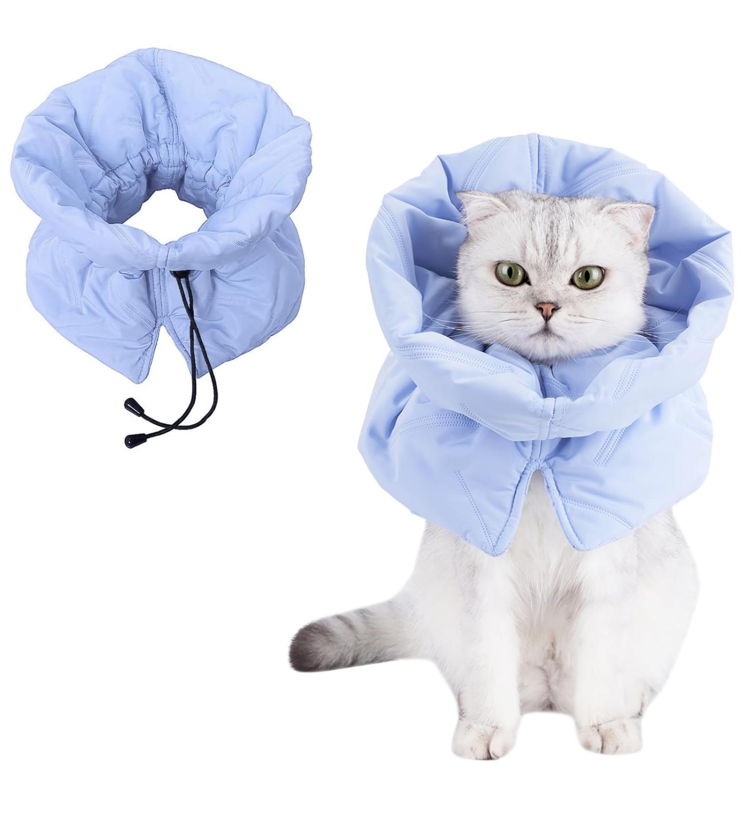 Cat Recovery Collar Soft Adjustable Cat Cone Warm and Waterproof Cat Cone Collars Recovery for Cat Kitten Small Dog After Surgery and Daily Use(Neck Girth 5.5"-9.8") (S(Weight 8kg)) - Buy Online on GoSupps.com