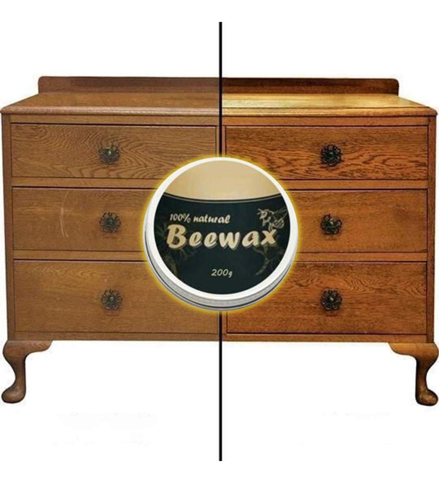 Rodam Wood Care Beeswax Polish Multi Purpose Natural Beeswax - Furniture Care Complete Solution Beeswax Polish Home Cleaning Beeswax Polished Waterproof and Wear-Resistant for Wood & Furniture (200g) - Buy Online on GoSupps.com