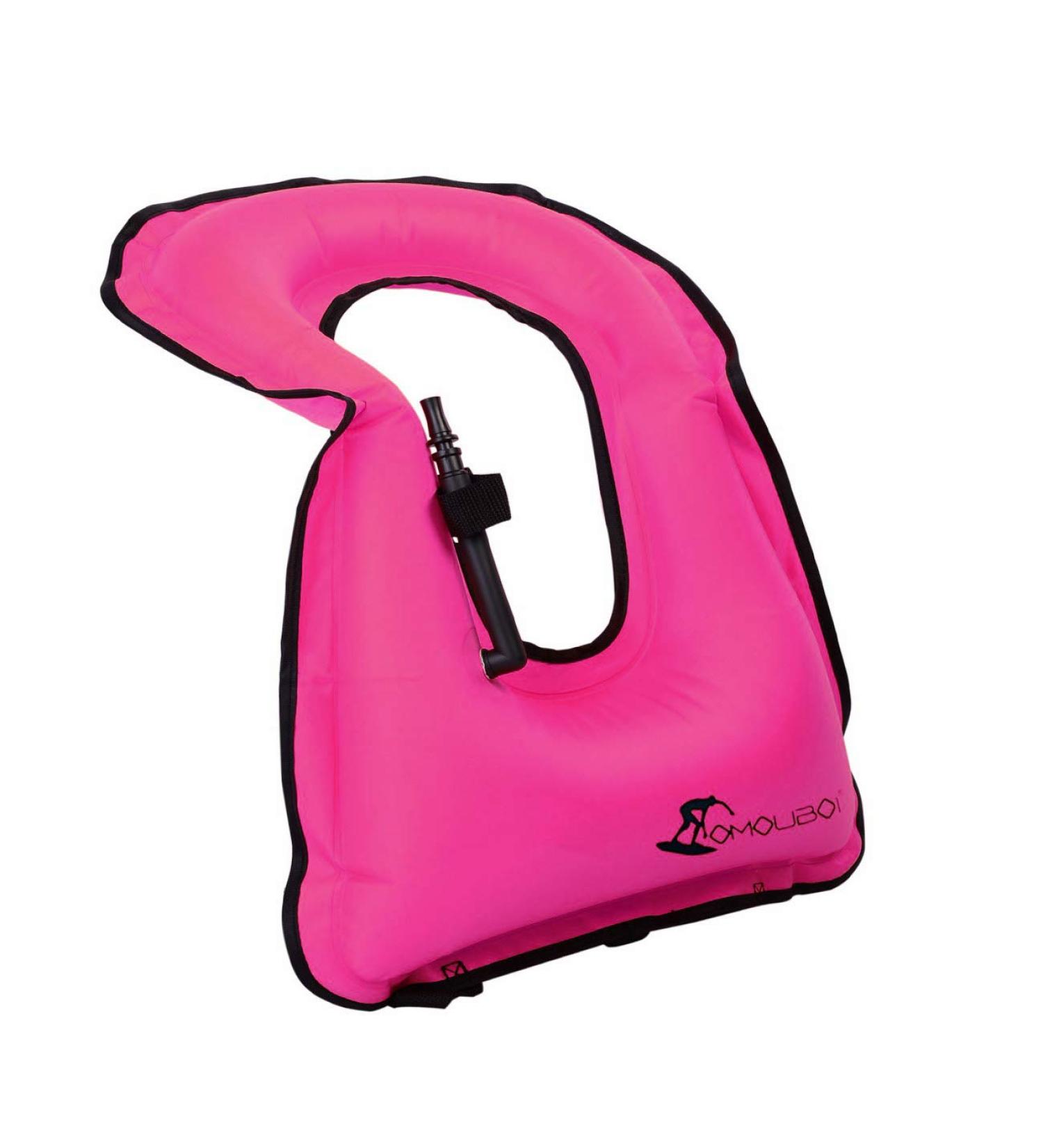 OMOUBOI Snorkel Vest for Adults - Inflatable Swim Safety Jacket for Diving, Snorkeling & Swimming (100-220 lbs) - Rose-red - Buy Online on GoSupps.com