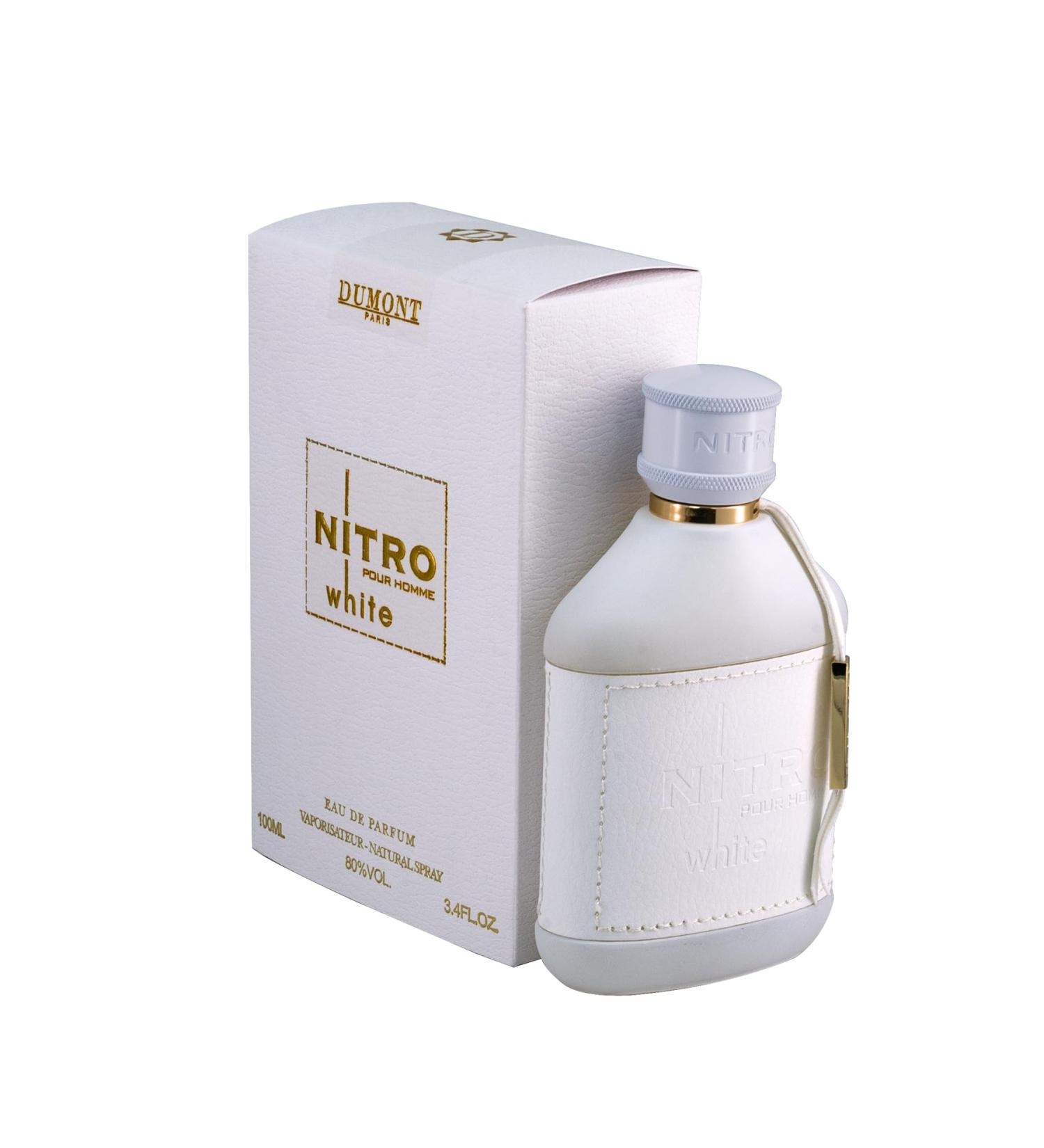 Dumont Nitro White Eau De Parfum Men 3.4 Fl Oz (Pack of 1) Fresh and Uplifting - Buy Online on GoSupps.com