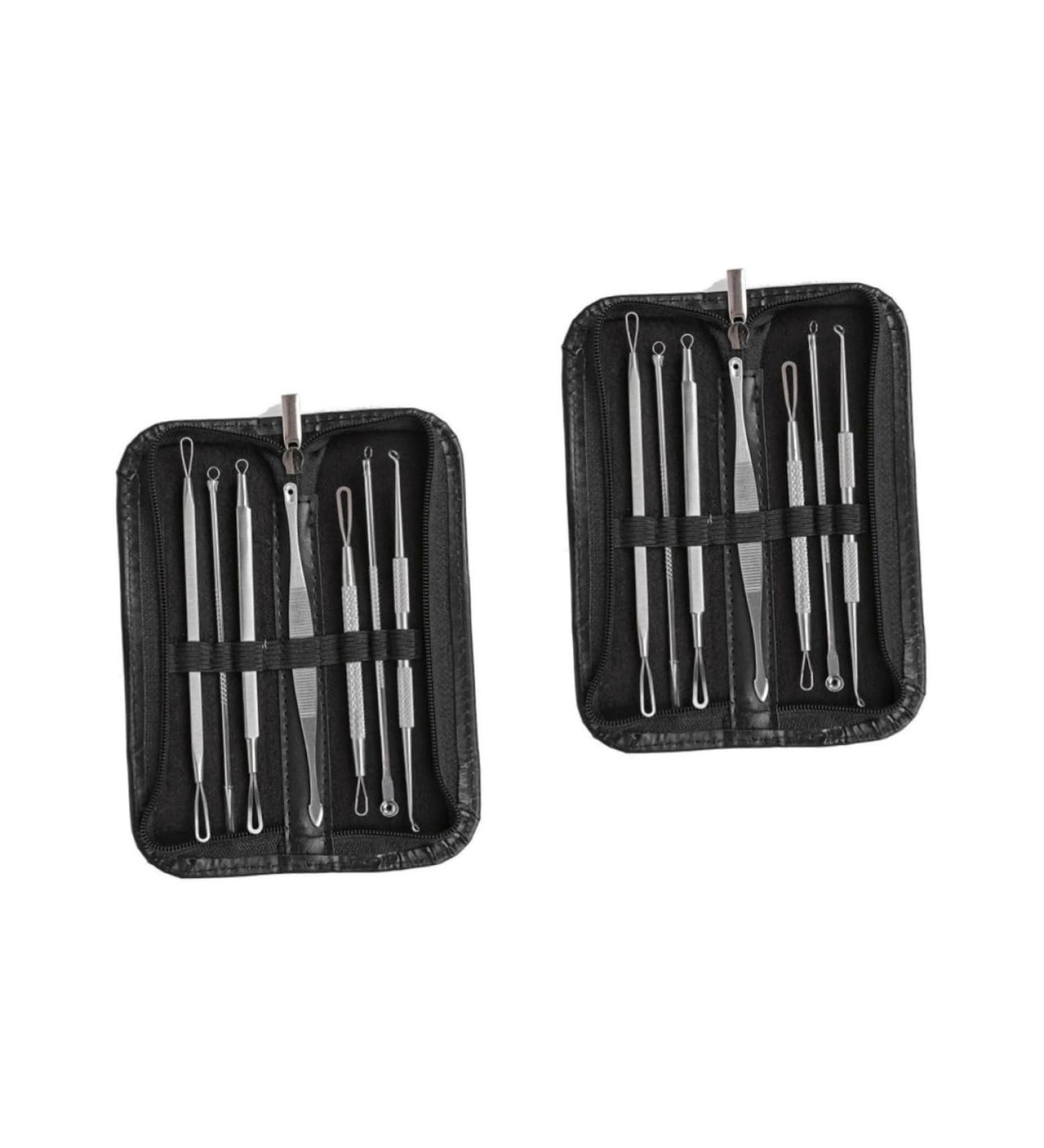 FOMIYES 14 Pcs Pimple Tools Blackhead Removal Extractor Stainless Steel - Buy Online on GoSupps.com