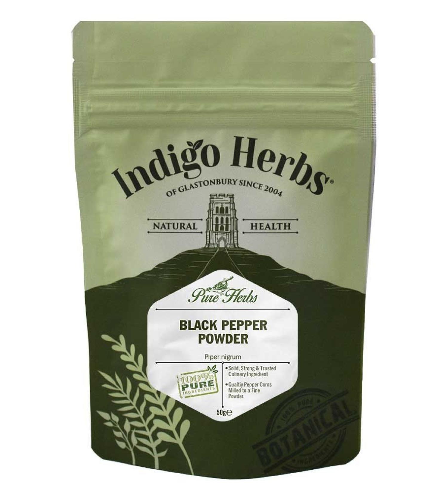 Indigo Herbs Black Pepper Powder 50g
