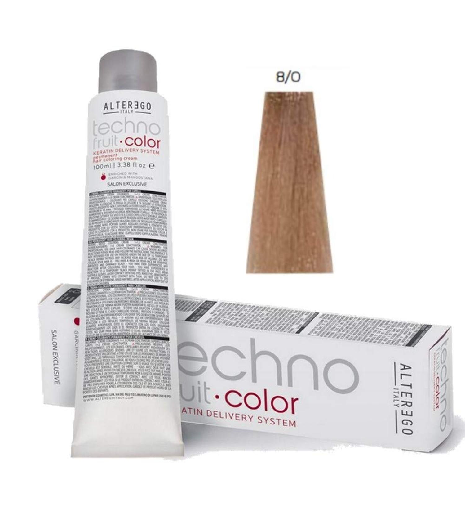 Techno Fruit Color AlterEgo - 8/0 Light Blonde - 100 ml