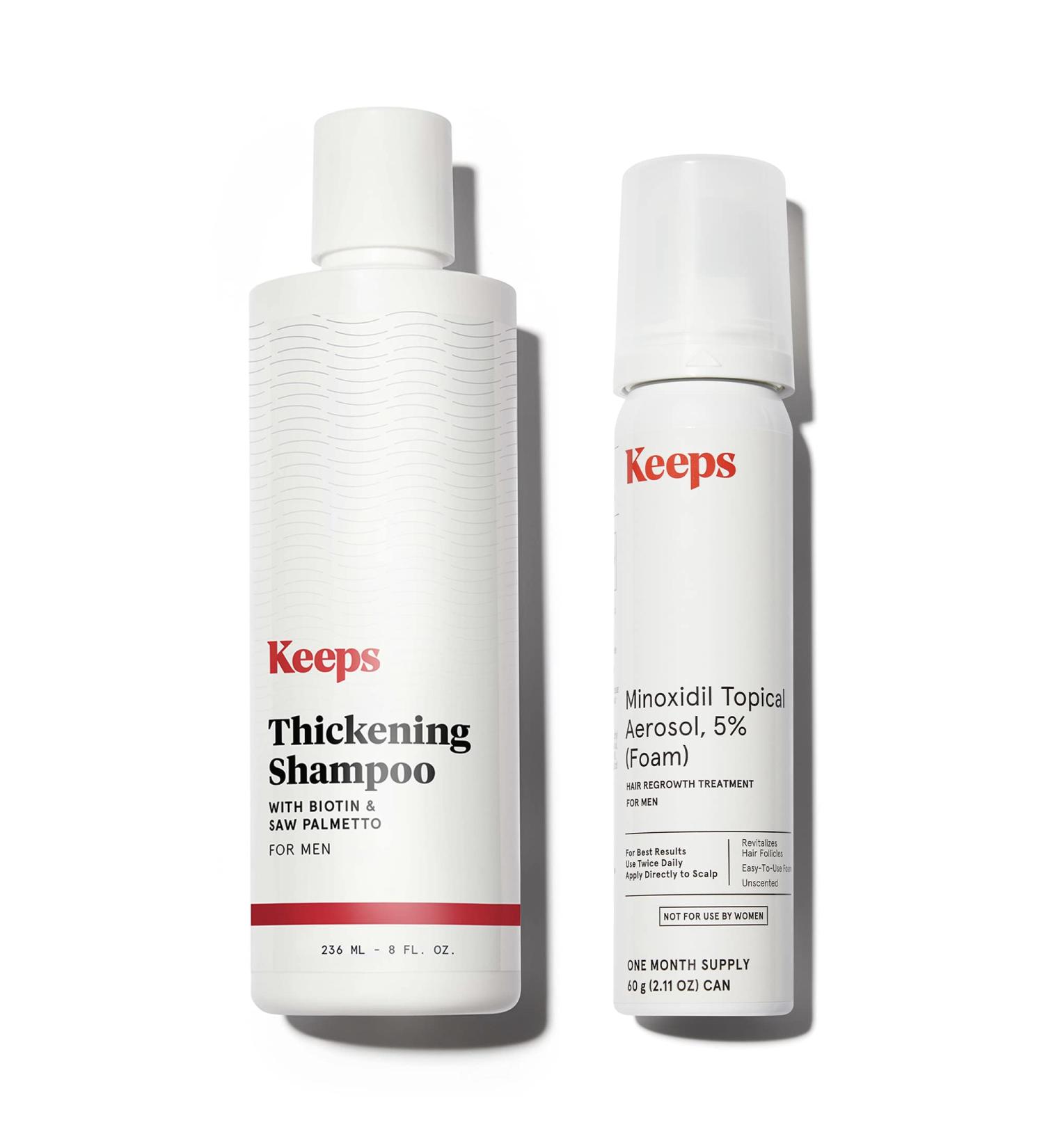 Keeps Minoxidil Foam & Thickening Conditioner Bundle for Hair Growth - Buy Online on GoSupps.com