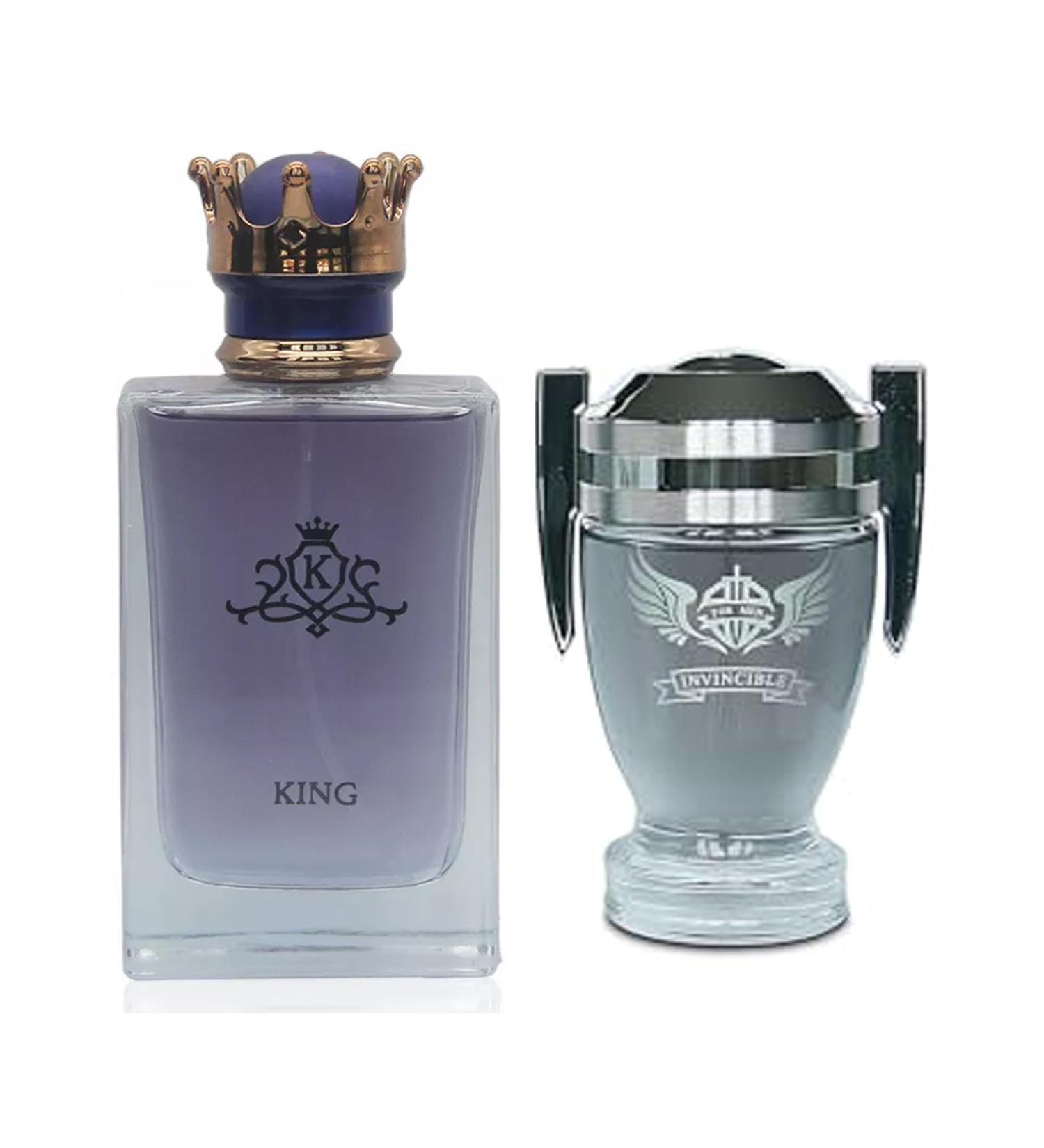 King&Invincible Grey Men Cologne Set Eau De Parfum Spray For Men Fruity Notes Enriched By A Strong Woody Based Fragance Ideal for Day Wear - 3.4 Fl Oz - Buy Online on GoSupps.com