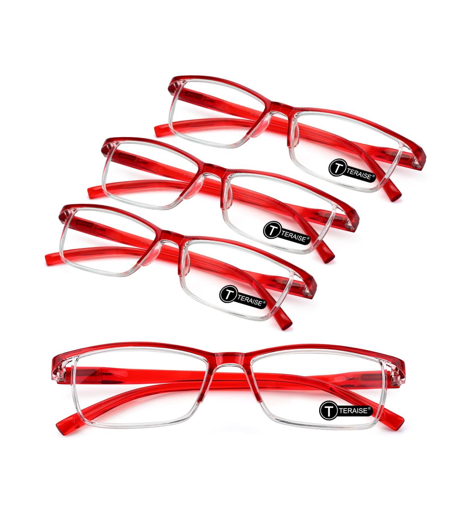 Buy Teraise Anti-Blue Reading Glasses for Men & Women | Comfortable 2.25x Fashionable Computer Glasses with Feather Hinges - Buy Online on GoSupps.com