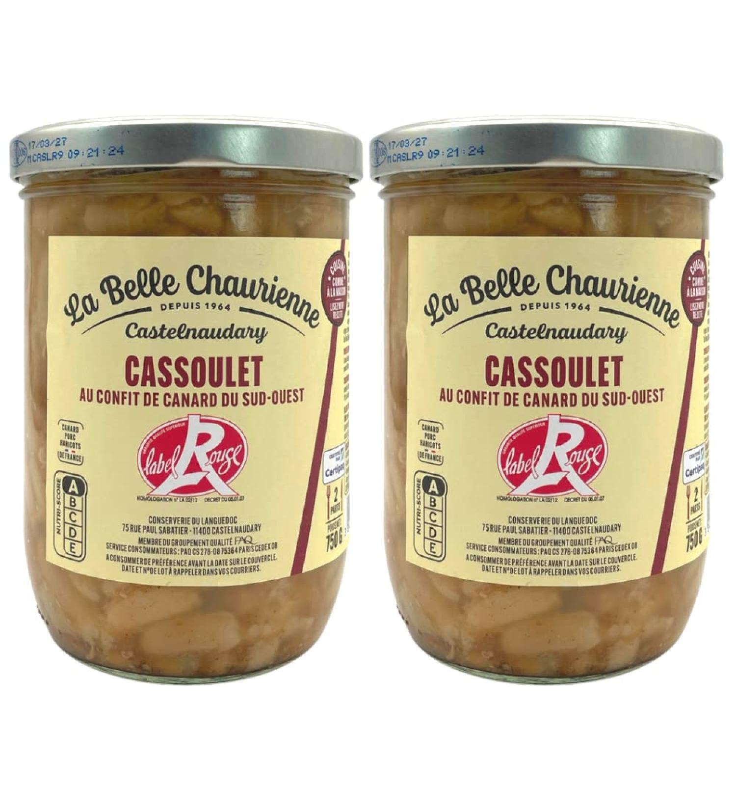 La Belle Chaurienne Label Rouge Confit Duck Cassoulet 750g x 2 - Buy Online on GoSupps.com