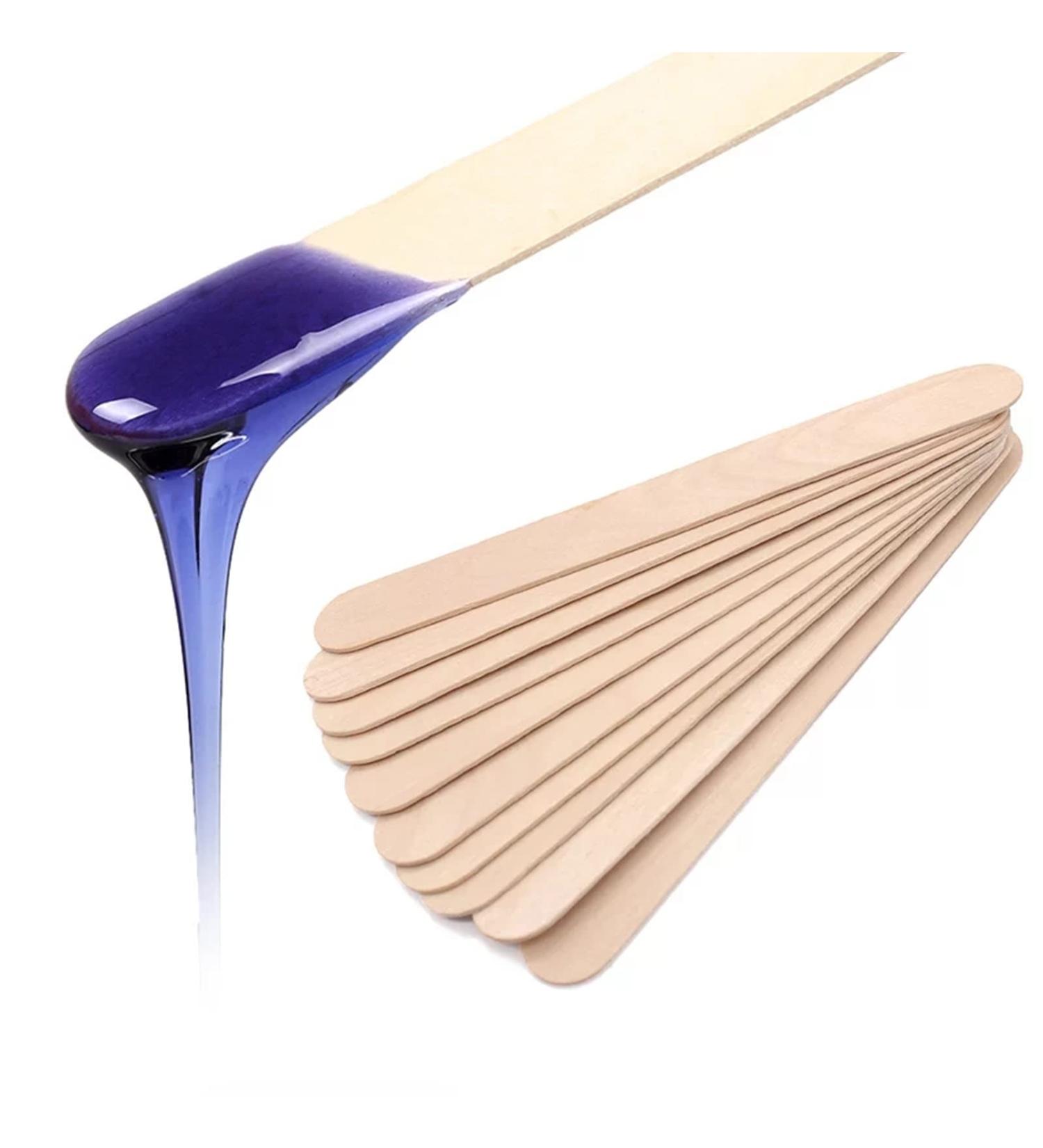 Buy Wooden Mouth Spatula & Waxing Sticks for Hair Removal | Eco-Friendly Wooden Spatula for Smooth Skin - Buy Online on GoSupps.com