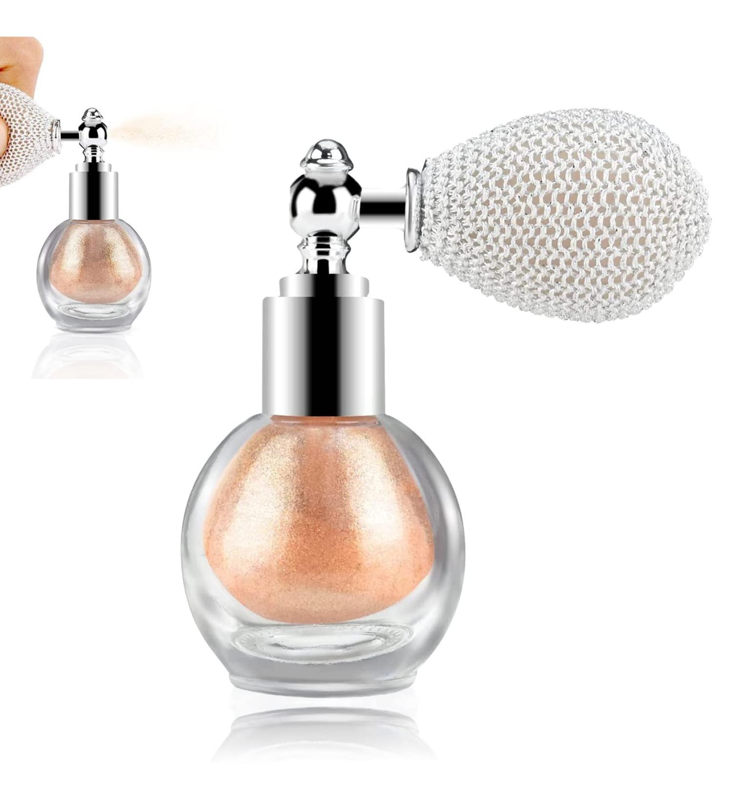 Champagne Gold Highlighter Powder Mist - Face, Hair & Body Glitter Spray - Buy Online on GoSupps.com