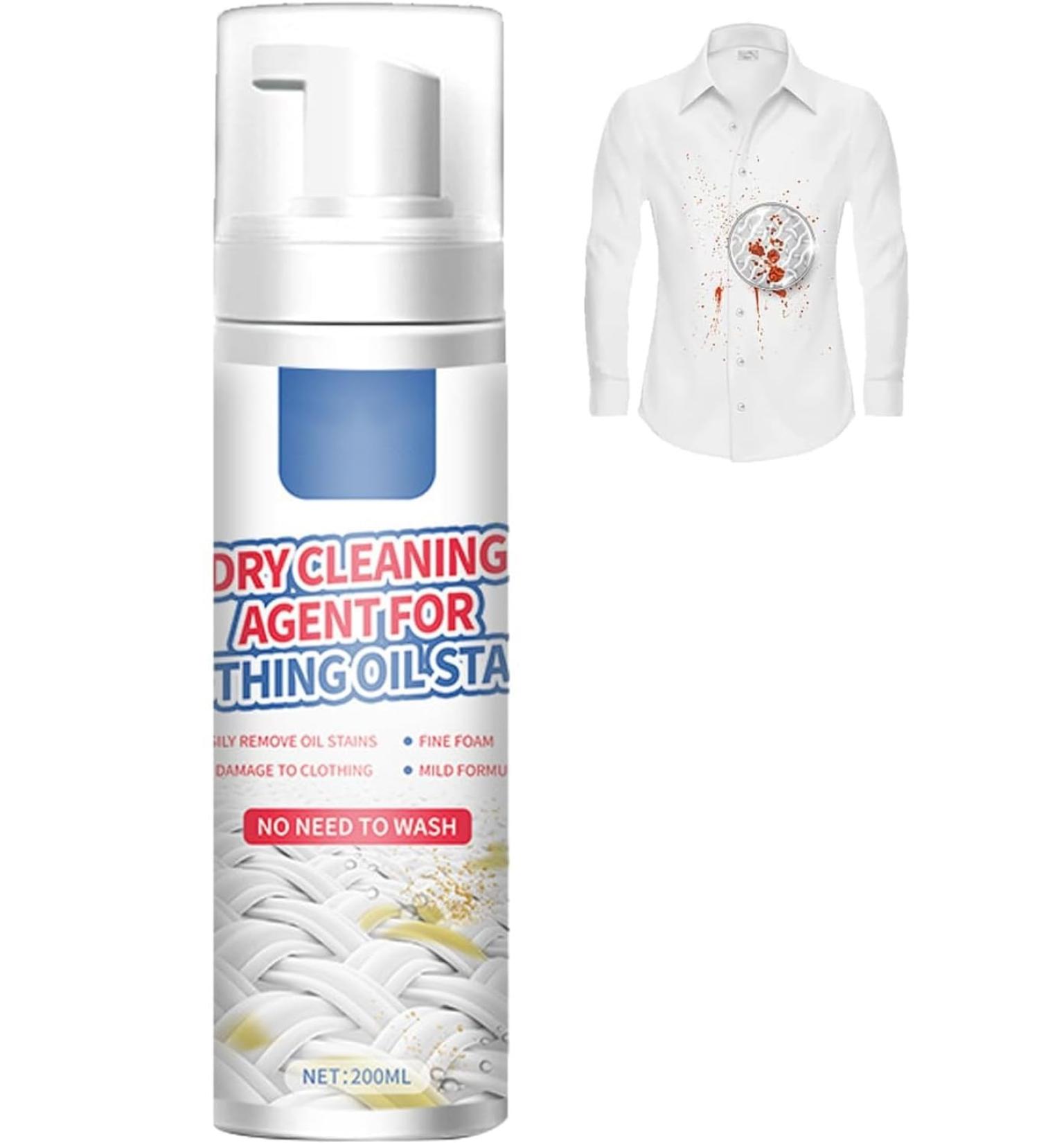 Dry Cleaning Spray Dry Stain Remover for Clothes Dry Stain Remover Cleaning Fluid Agent for Laundry Dry Spot Cleaner For Clothes Dry Care Stain Remover For Clothing Oil Stains - Buy Online on GoSupps.com