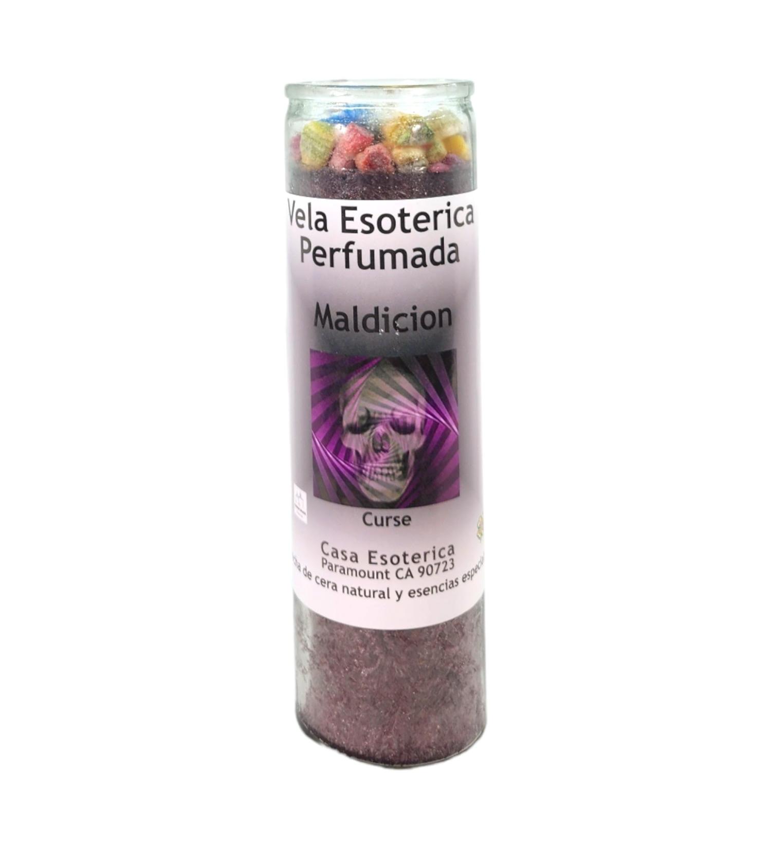 Curse-Palm Wax Black Spell Candle | Vela CASA ESOTERICA PERFUMADA - International Shipping Available - Buy Online on GoSupps.com