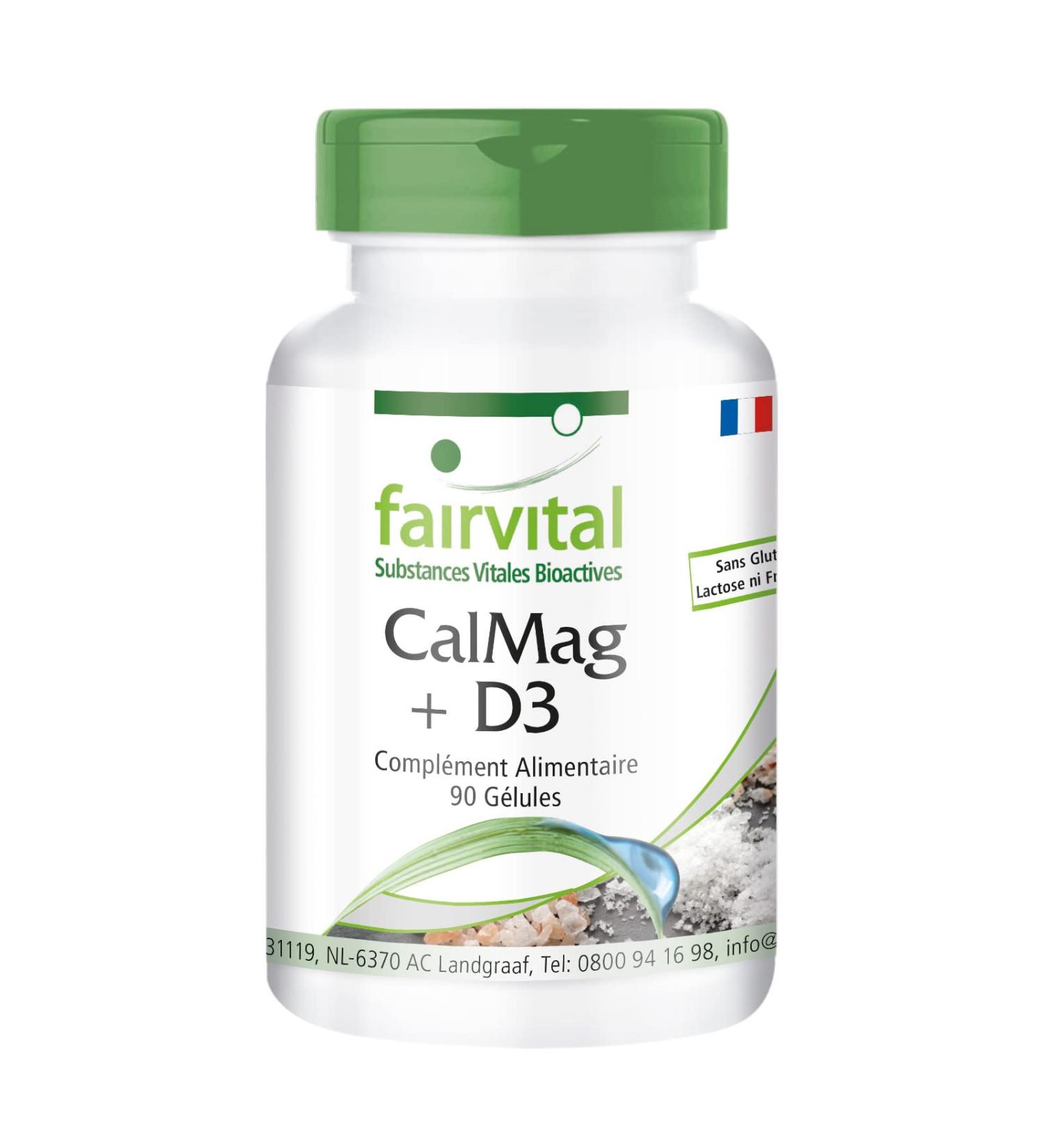 Fairvital | KalMag ainsi que D3 - set pour pendant 3 mois - 90 - capsules de calcium et magn sium et de Vitamine D3 - Buy Online on GoSupps.com