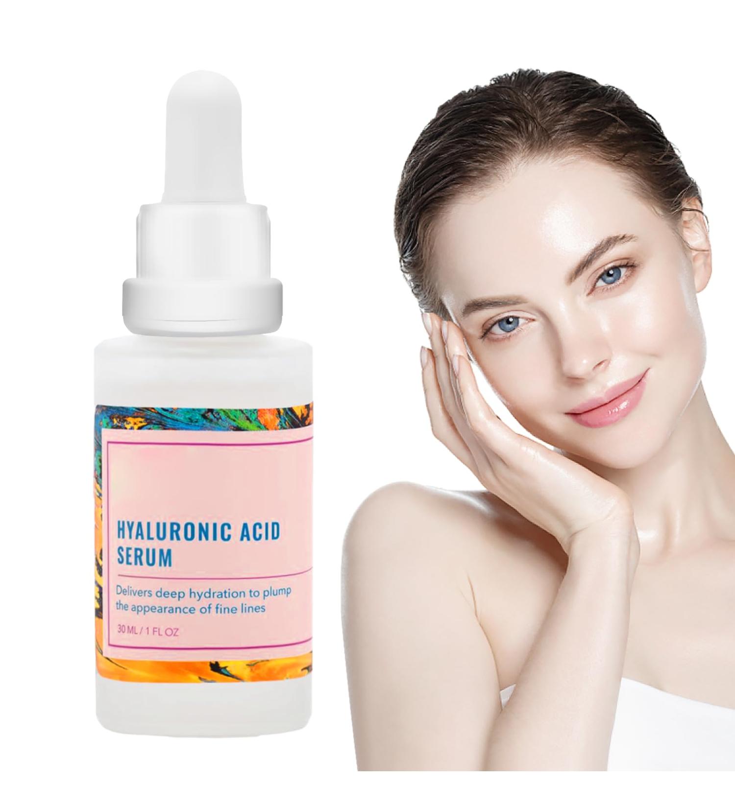 Hyaluronic Acid Serum for Face - Hyaluronic Acid Serum - Face Serum for Women - Hydration for Dry Skin to Moisturize - Plump and Firm - Hyaluronic Acid For Face Hydrated - Skin Care for All Skin Type - Buy Online on GoSupps.com