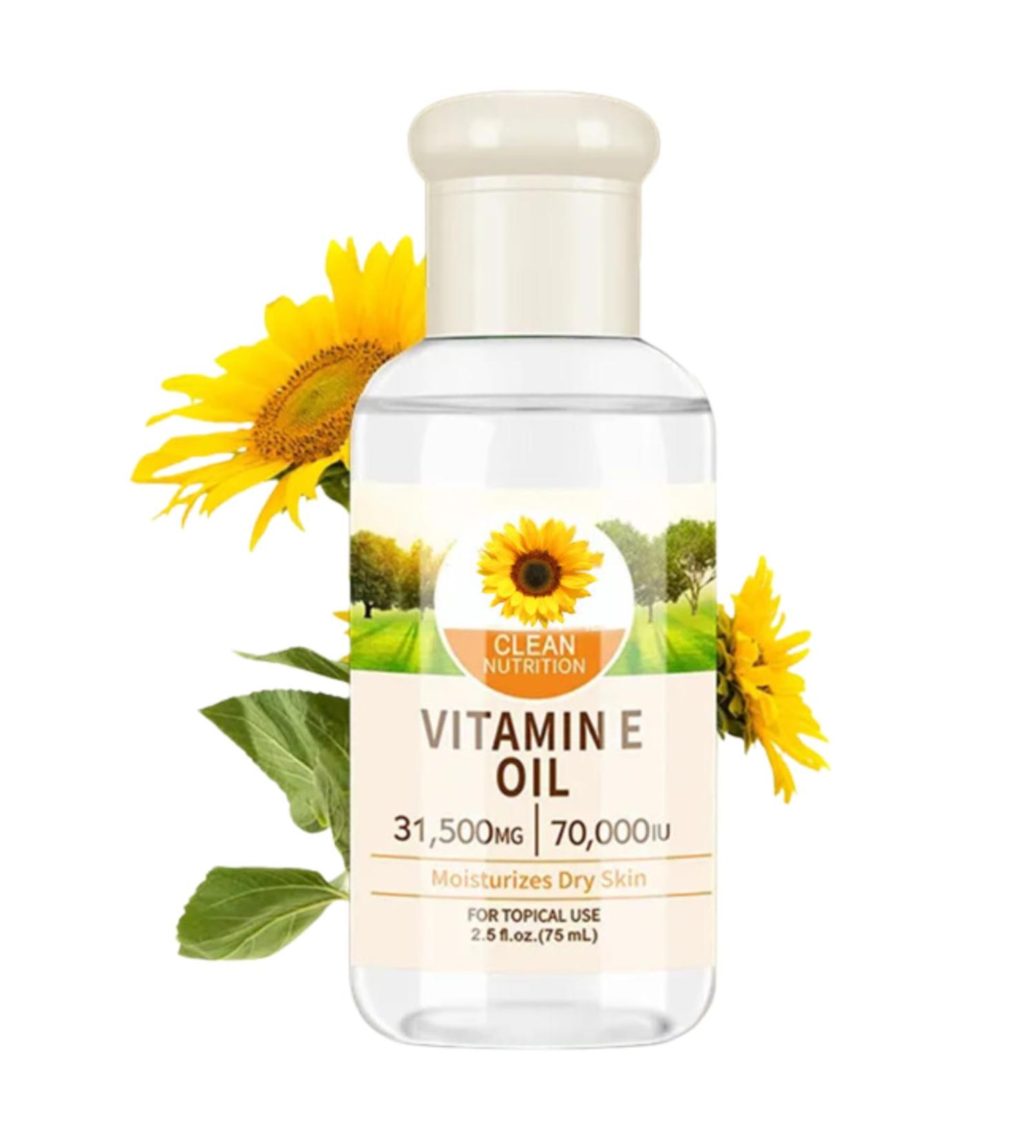 Vitamin E Oil for Face - 100% Natural Vitamin E Oil for Skin - Body Oil for Women Dry Skin - Essential Oils for Skin - Massgae Face Oil for Reduce Scars Stretchmarks 75ml - Buy Online on GoSupps.com