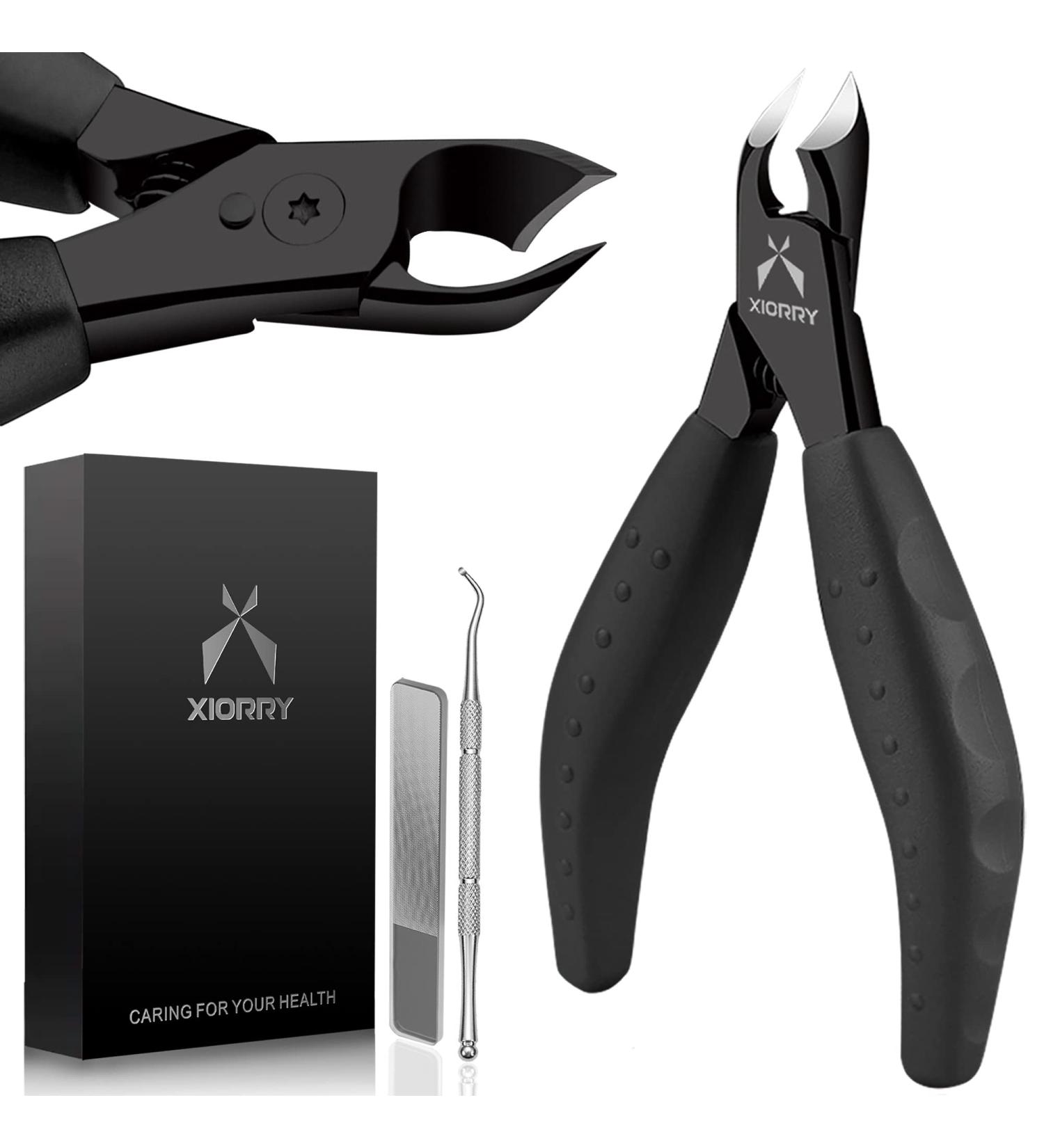 Senior Heavy Duty Toenail Clippers for Thick Toenails - Men and Women, Anti-Slip Handle, Nail File & Pick Included - Buy Online on GoSupps.com