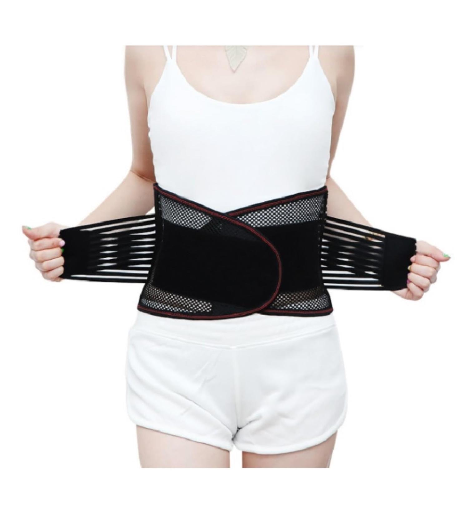 Back Support Back Brace Lumbar Support Lower Back Brace Support Belt Lightweight Breathable Lumbar Decompression Belt Posture Back Support Belt(X-Large) X-Large Black - Buy Online on GoSupps.com