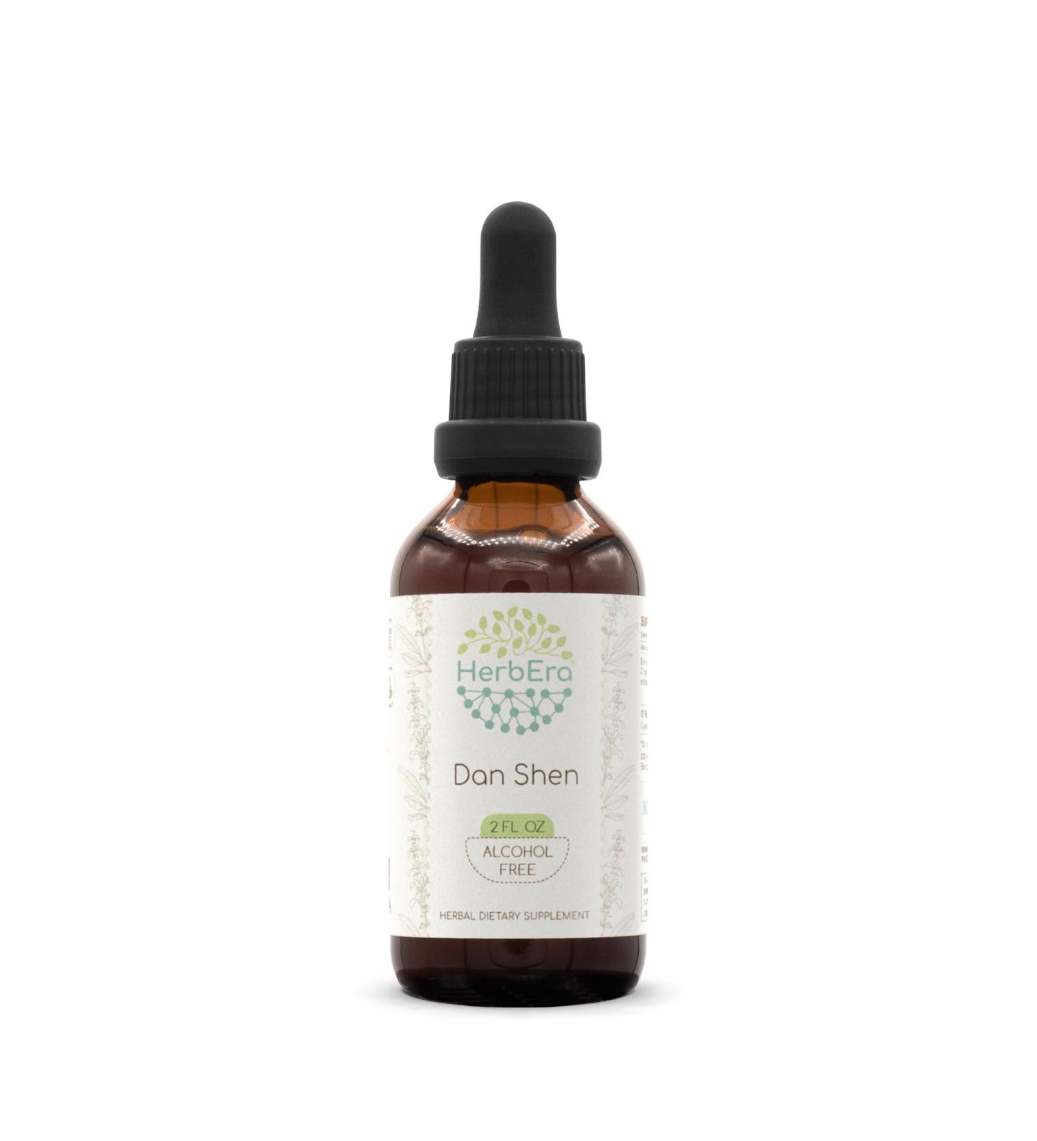 HerbEra Dan Shen B60 Alcohol-Free Herbal Extract Tincture, Concentrated Liquid Drops Natural Red Sage (Danshen, Salvia Miltiorrhiza) Dried Root (2 fl oz) 2 Fl Oz (Pack of 1) - Buy Online on GoSupps.com