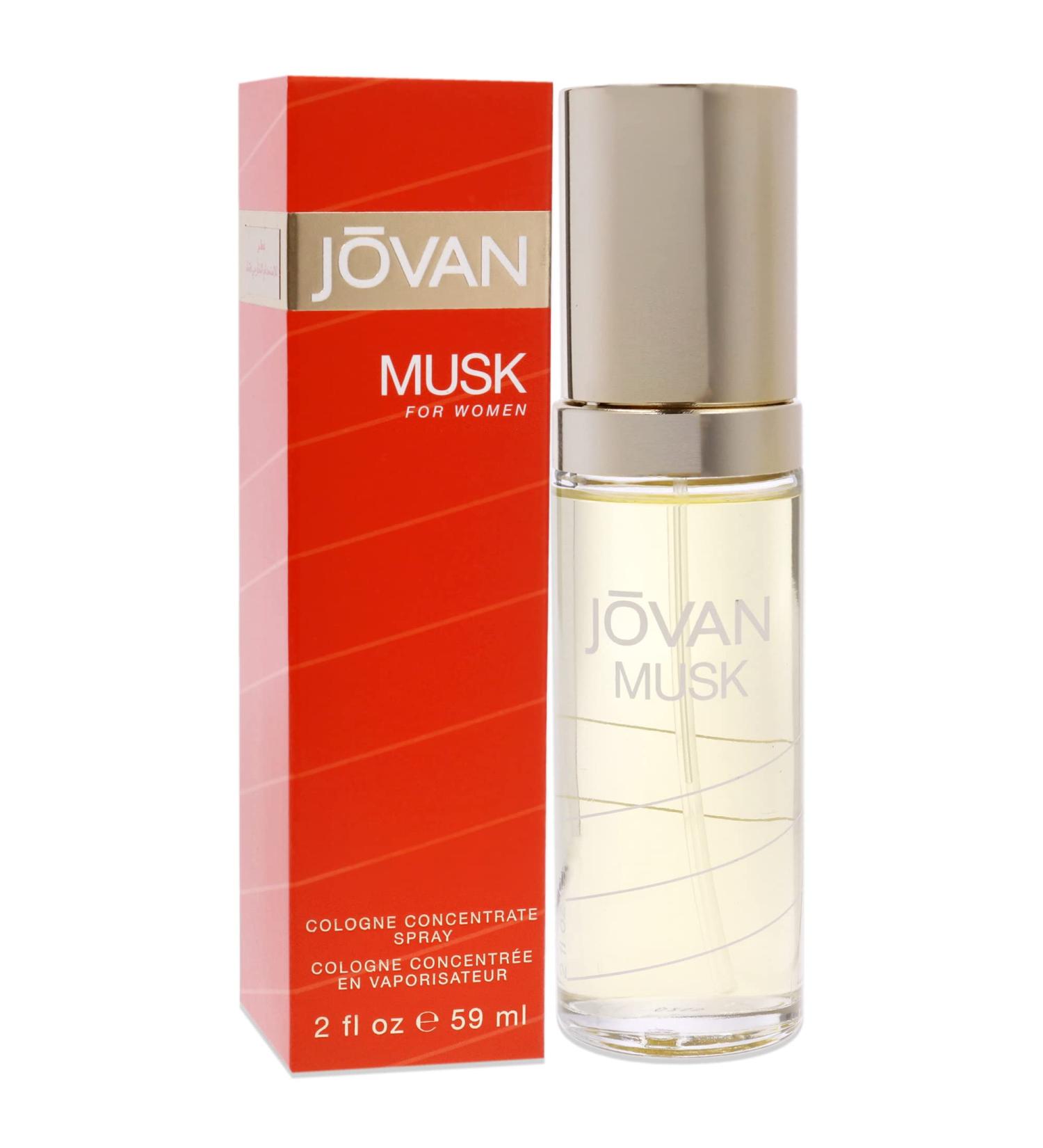 Jovan Musk for Women Cologne Concentrate Spray 2 Fl Oz - Long-Lasting Fragrance | Pack of 1 - Buy Online on GoSupps.com