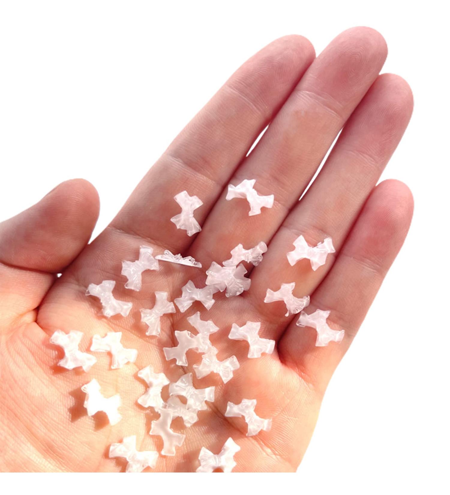 100pcs/set Bows Nail Charm Crystal Bowknot Nail Art 3D Bows Nail Art Decorations Bows Nails Art Jewelry Bows Nail Charm - Buy Online on GoSupps.com